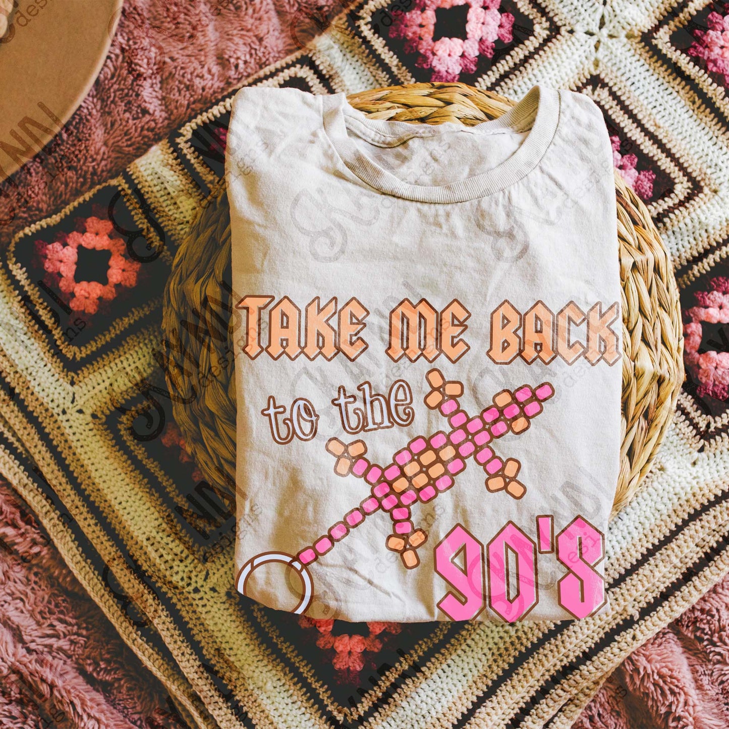 Take Me Back to the 90s 3 Sublimation Design PNG Digital Download Printable Retro Vintage Pick Orange Lizard