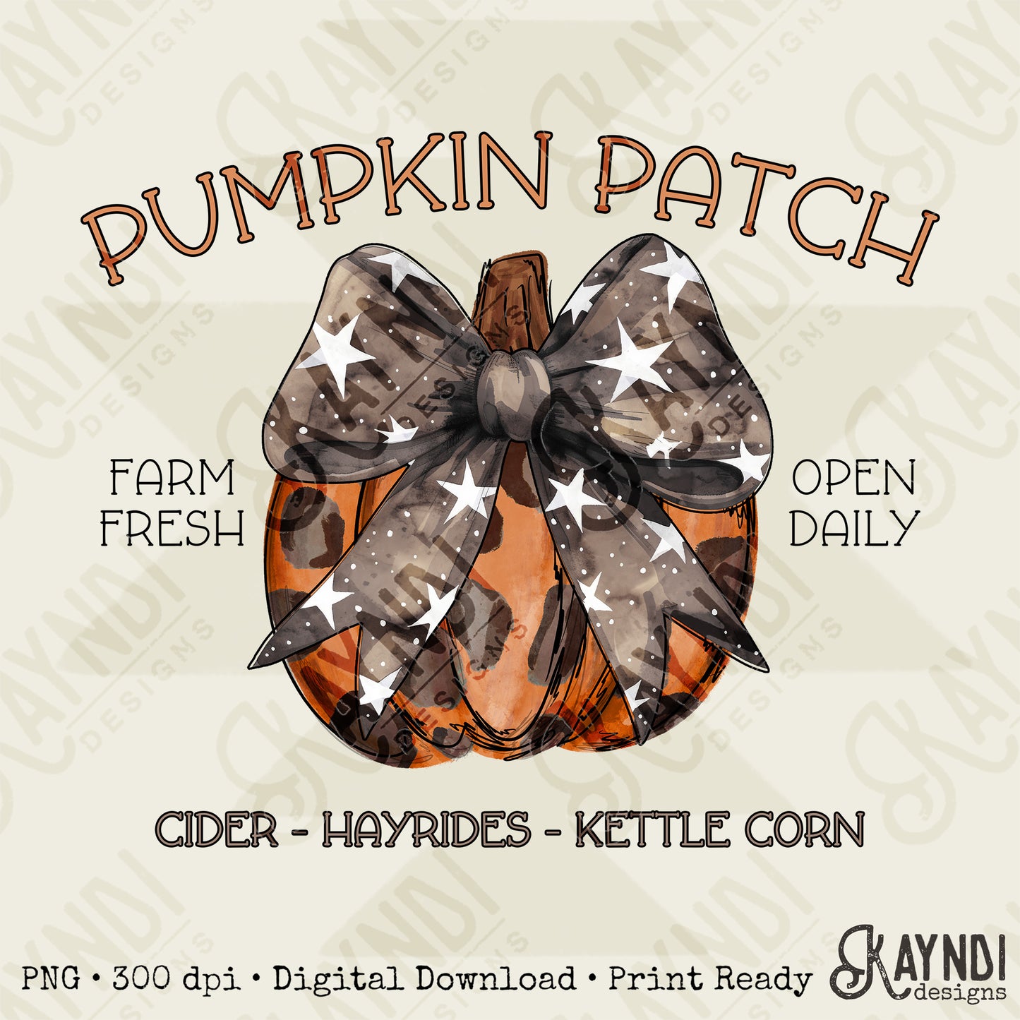 Pumpkin Patch Sublimation Design PNG Digital Download Printable Coquette Cheetah Halloween Fall