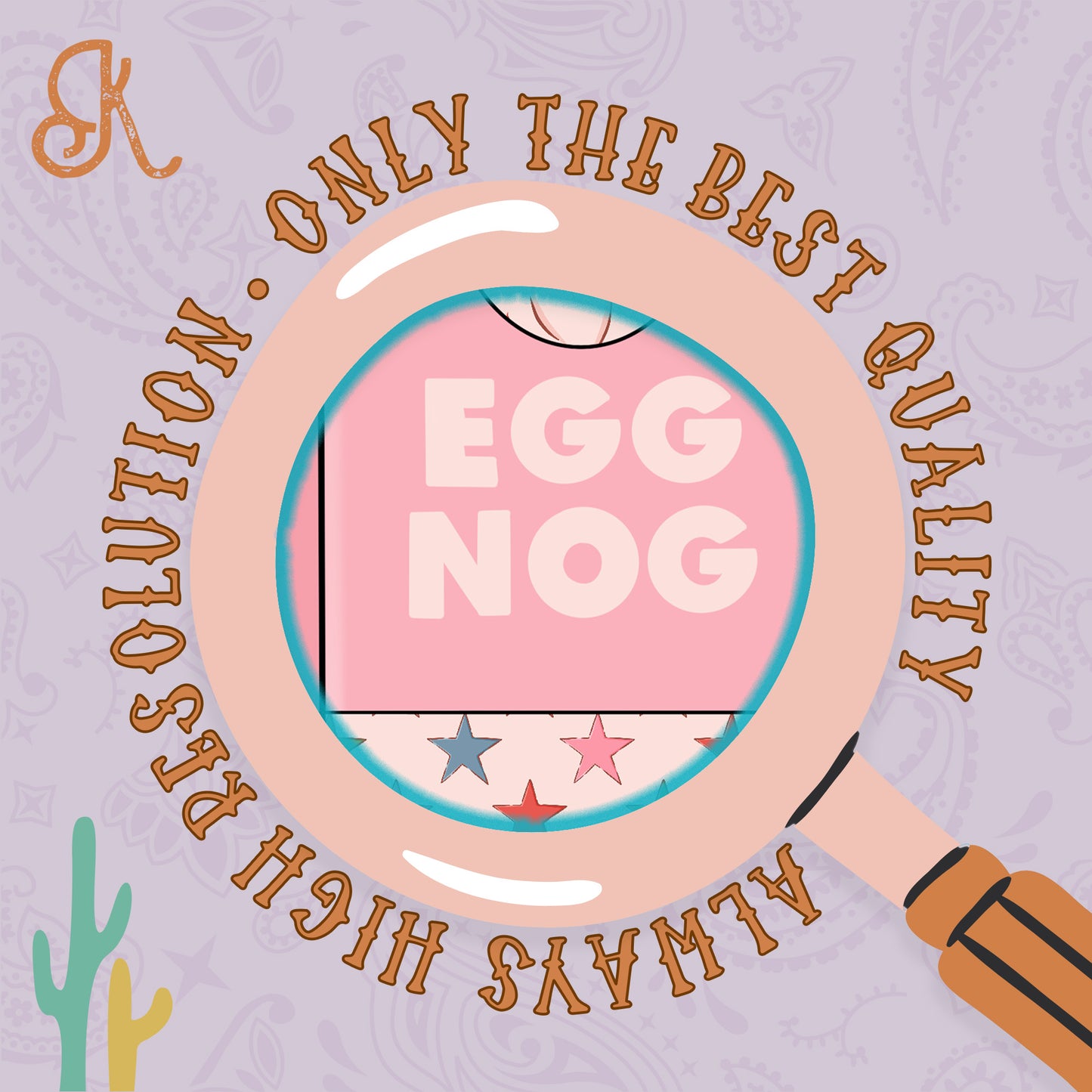 Cowboy Eggnog Extra Spicy PInk Sublimation Design PNG Digital Download Printable Vintage Christmas Retro