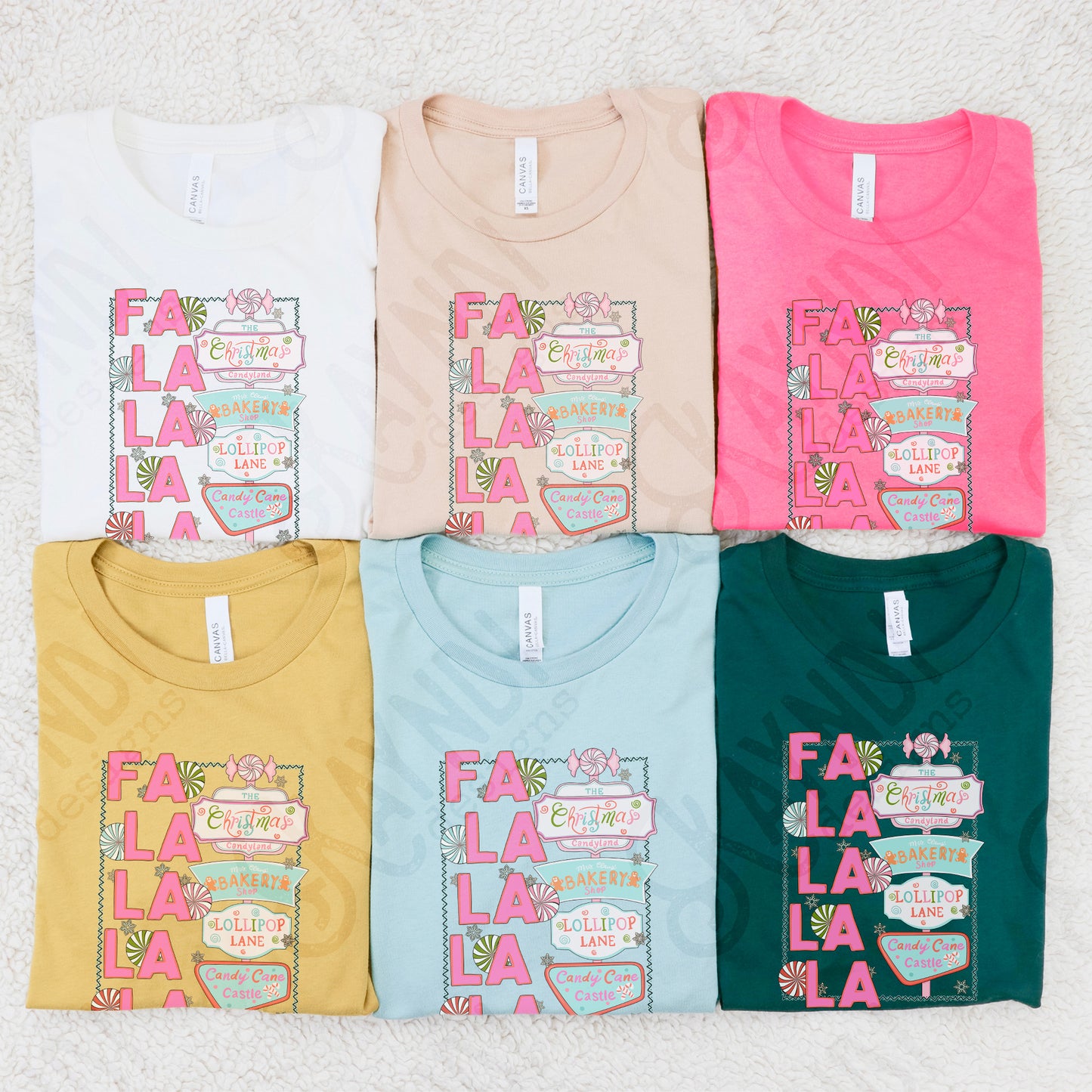 FaLaLaLaLa Sublimation Design PNG Digital Download Printable Retro Pink Christmas