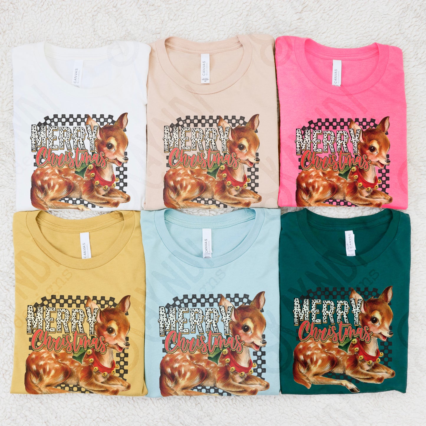 Merry Christmas Deer Red Sublimation Design PNG Digital Download Printable Retro Vintage Christmas