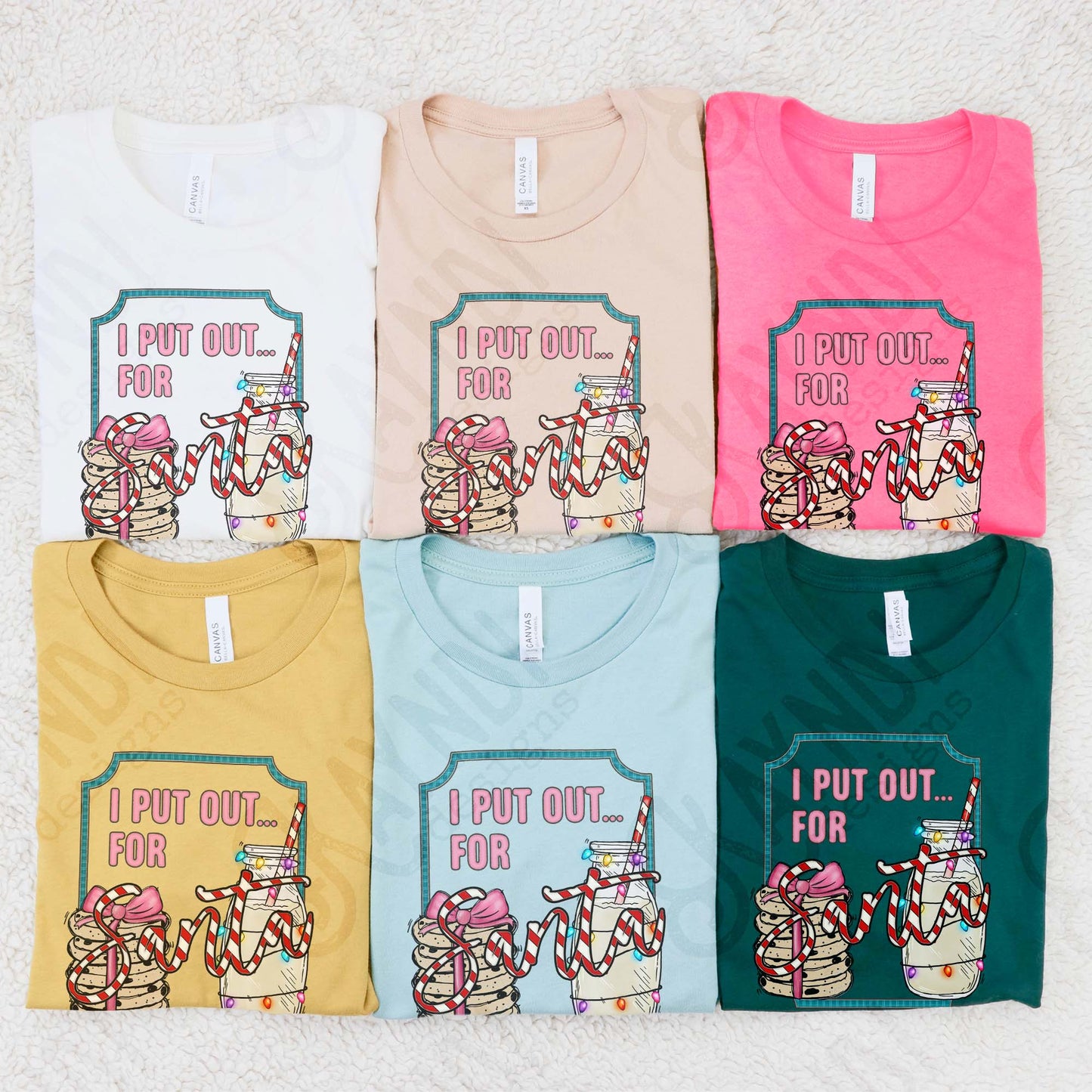 I Put Out for Santa Sublimation Design PNG Digital Download Christmas Pun Cookies