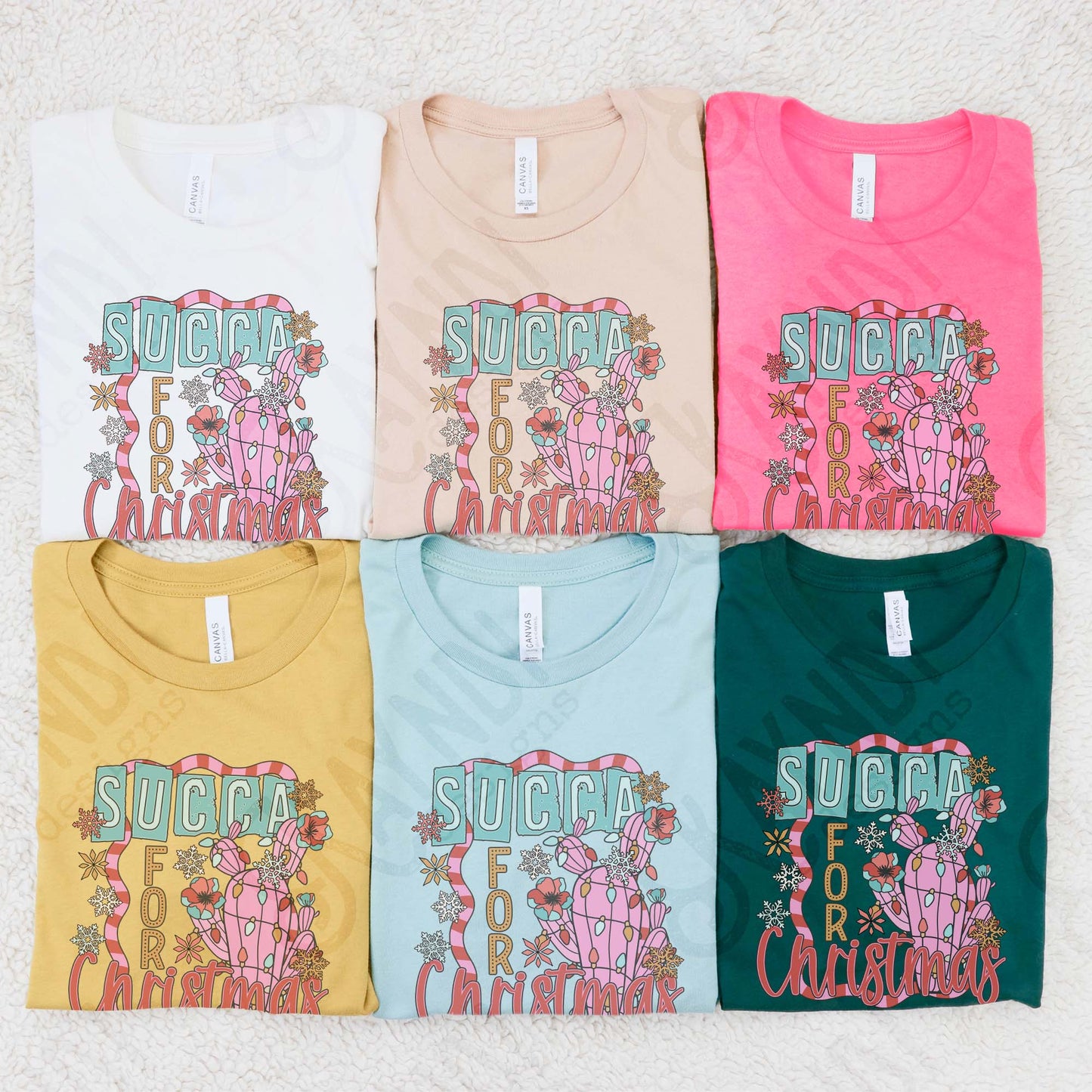 Succa for Christmas Sublimation Design PNG Digital Download Christmas Funny Cactus Lights