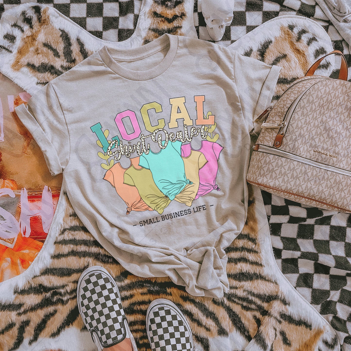 Local Shirt Dealer Solid Sublimation Design PNG Digital Download Printable Small Business Life