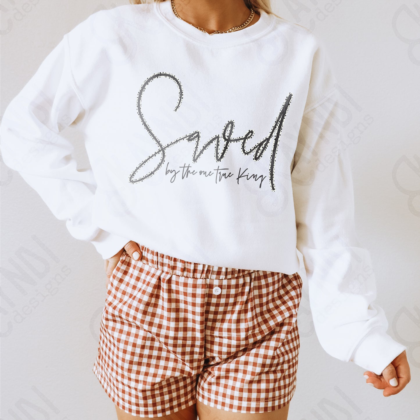 Saved by the One True King Sublimation Design PNG Digital Download Printable Christian