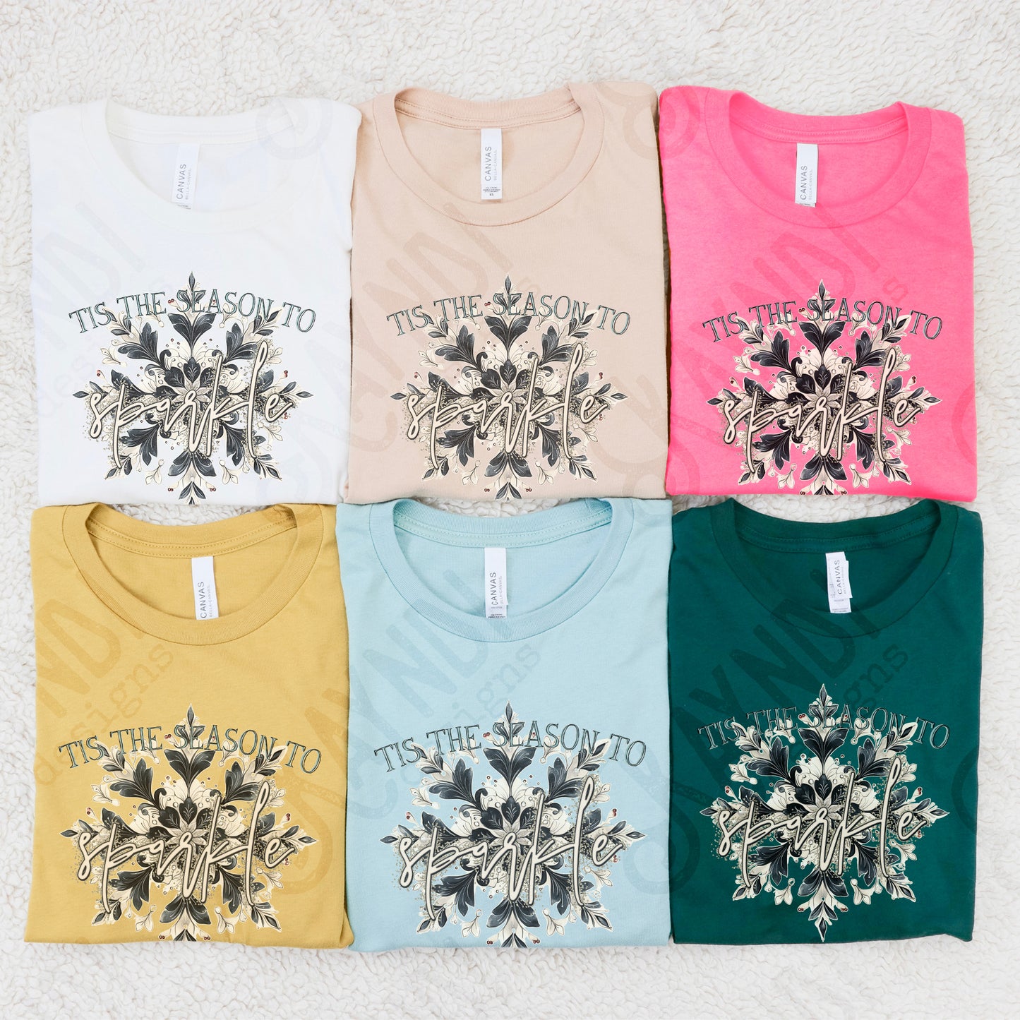 Tis the Season to Sparkle Sublimation Design PNG Digital Download Printable Snowflake