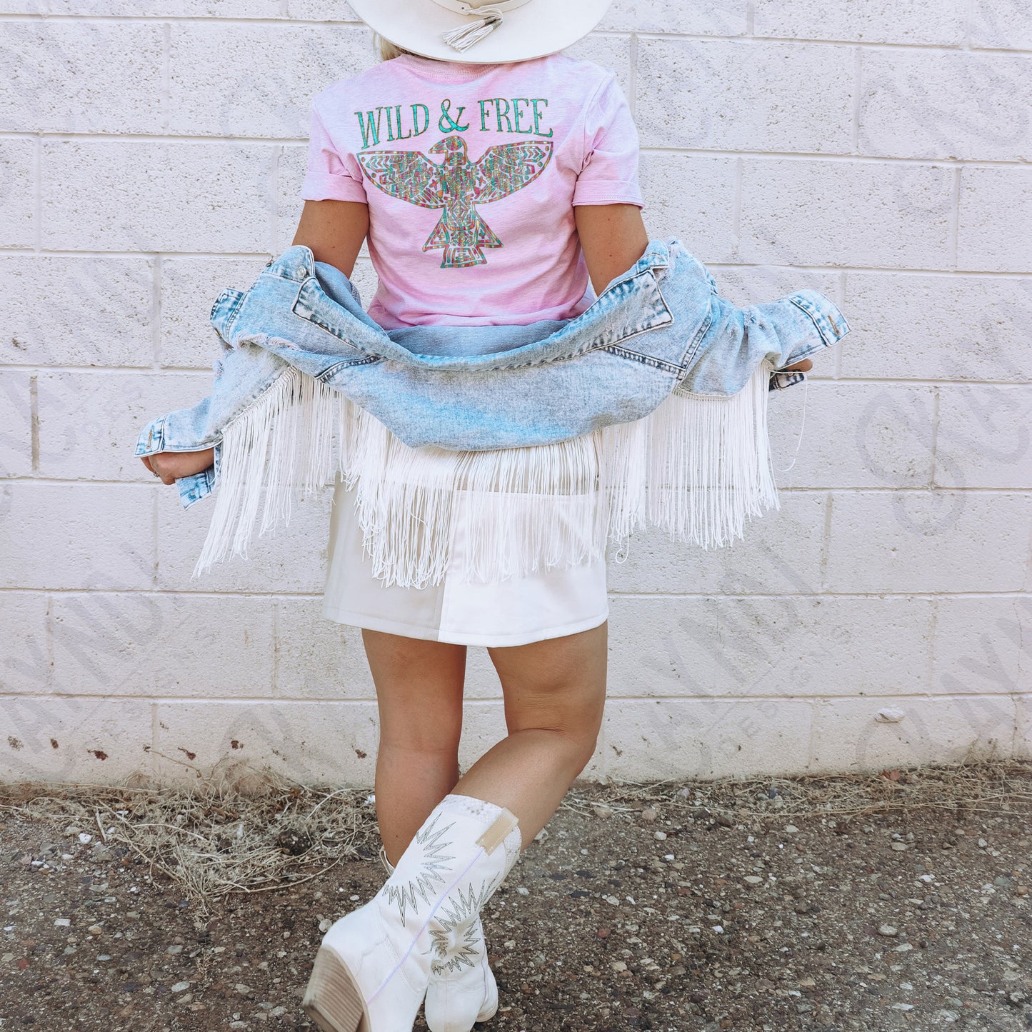 Wild and Free Sublimation Design PNG Digital Download Printable Western Freebird