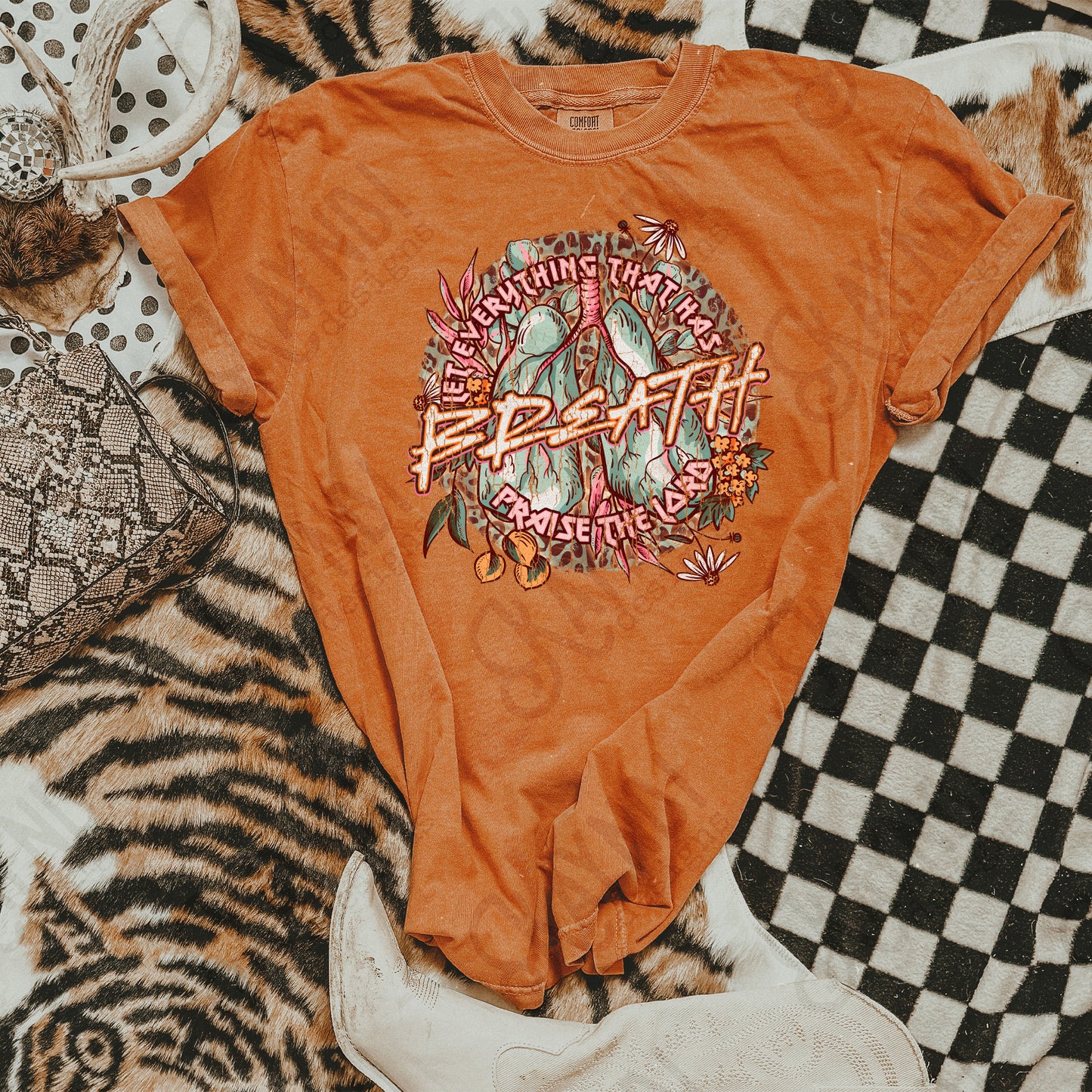 Set Free in Christ Fierce Faith Collab Design Sublimation Design PNG Digital Download Printable Cute Pink Bird Cage Tattoo