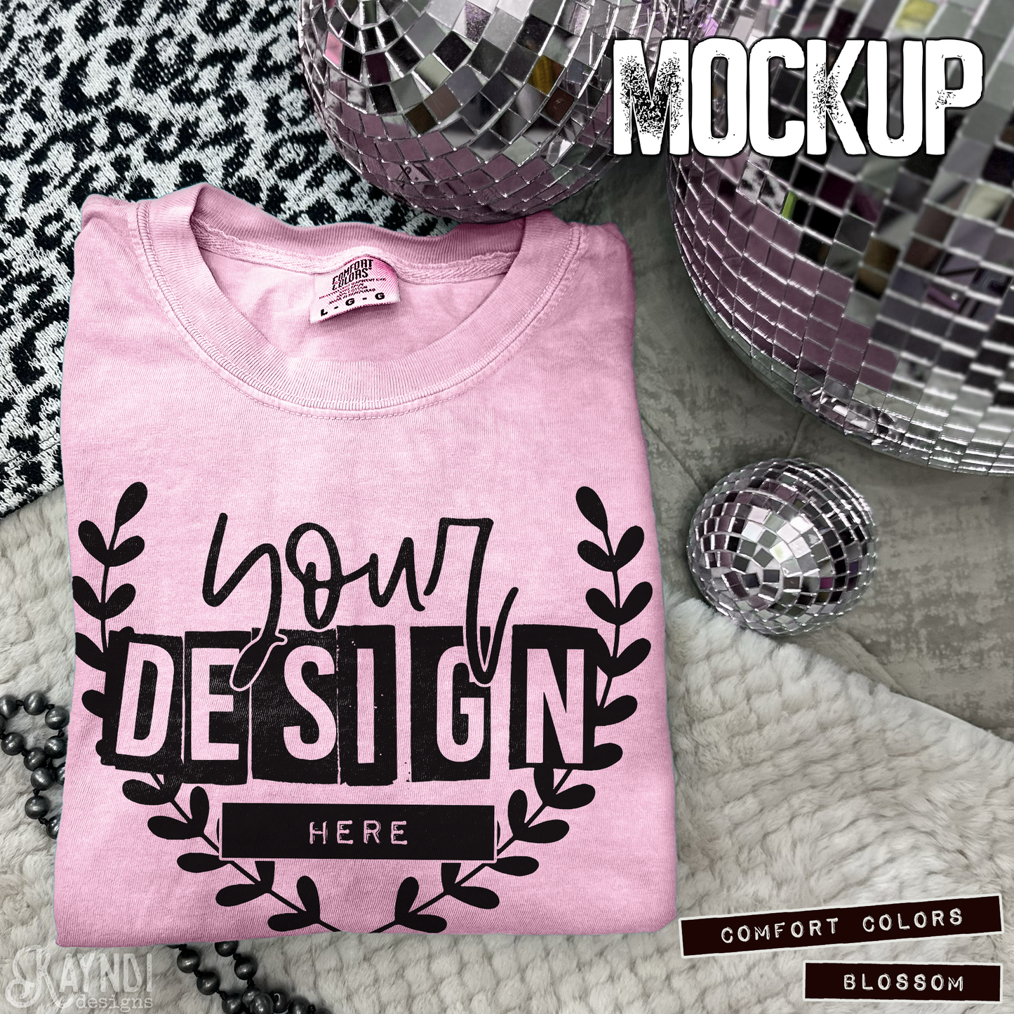 Comfort Colors Blossom High Quality JPG File Mock-up