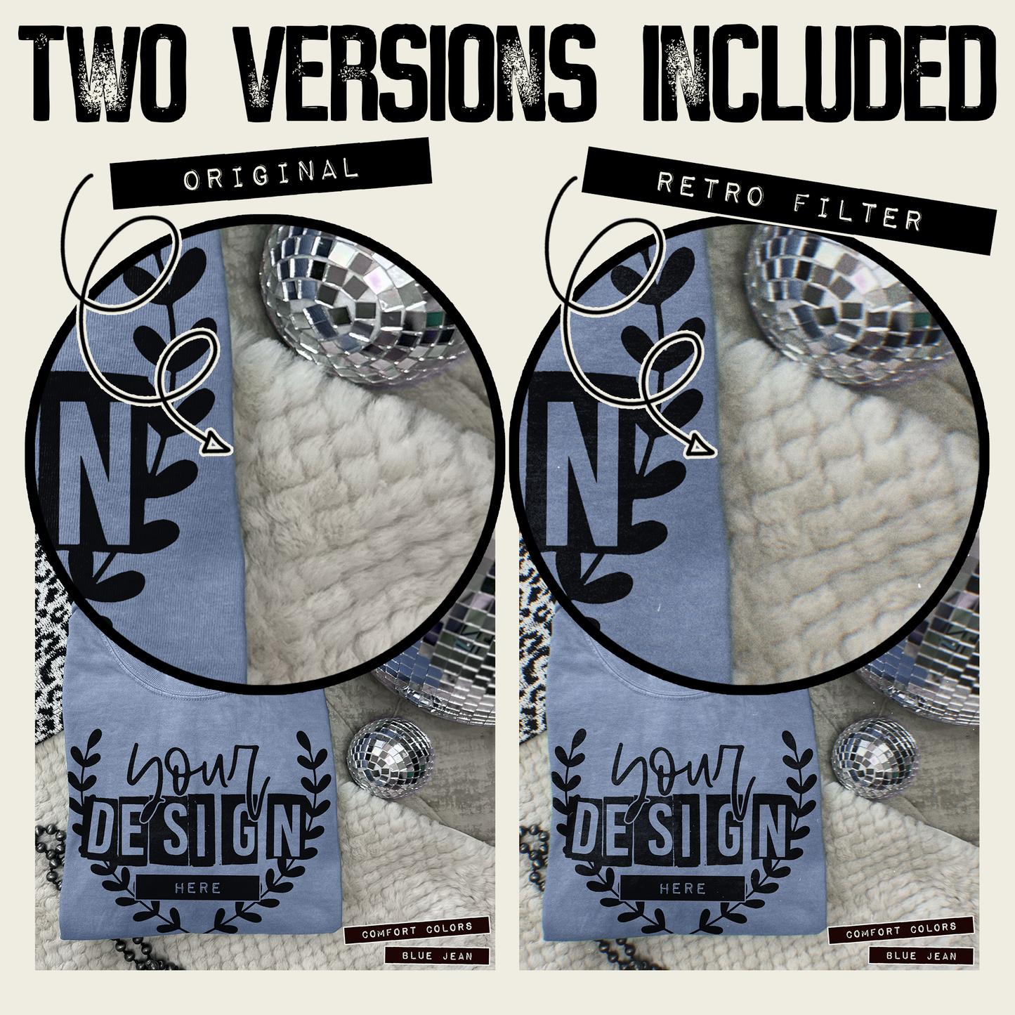 Comfort Colors Blue Jean High Quality JPG File Mock-up