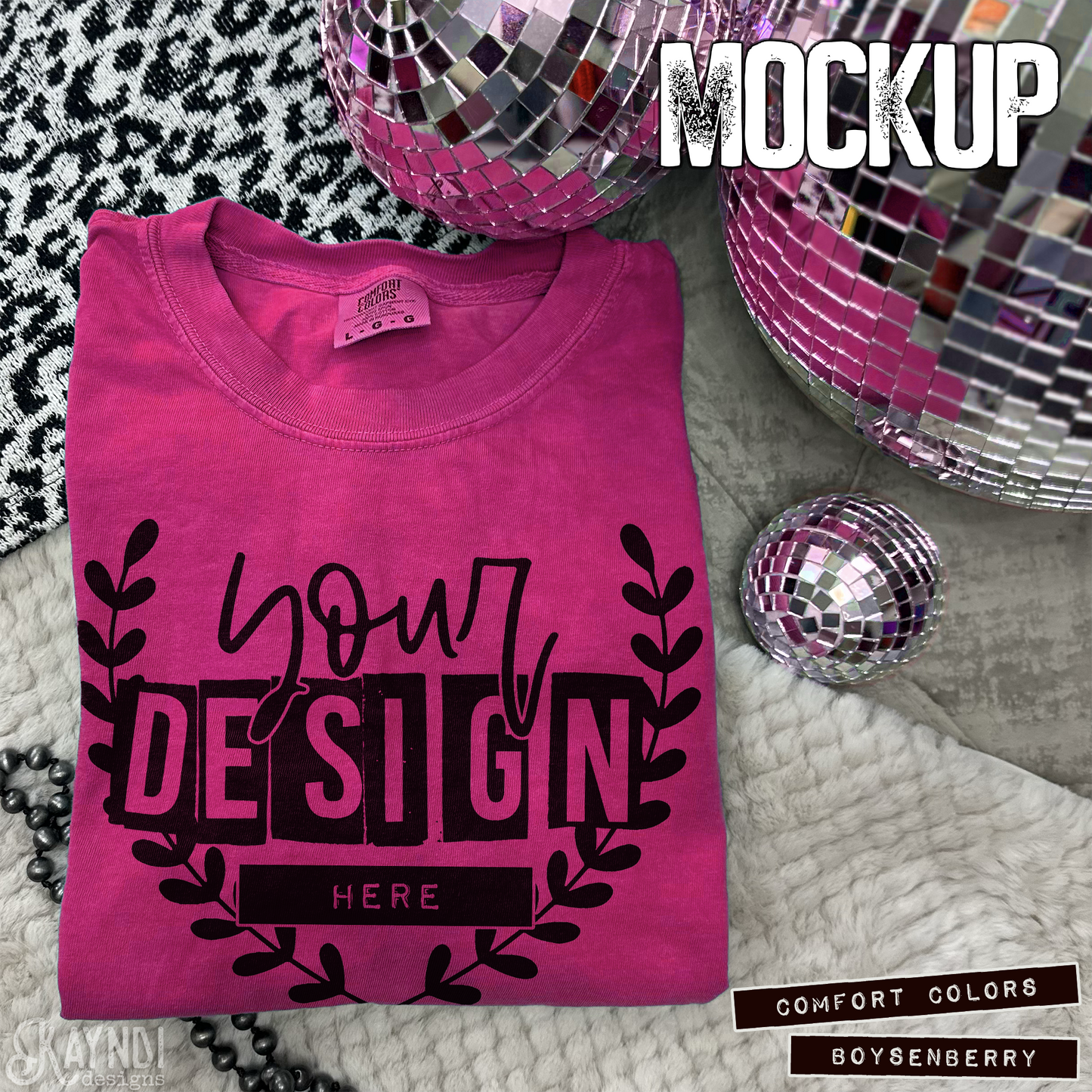 Comfort Colors Boysenberry High Quality JPG File Mock-up