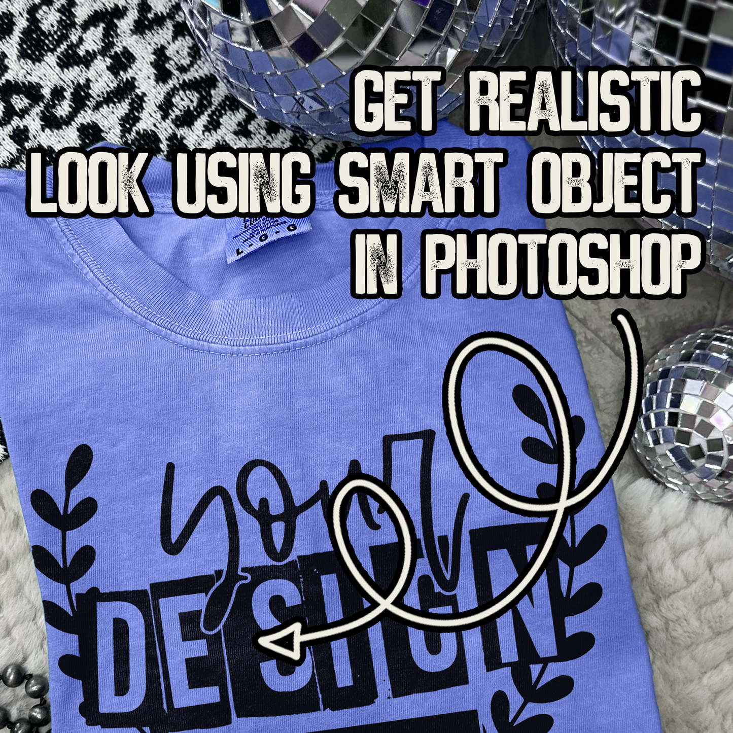 Comfort Colors Flo Blue High Quality PSD File with Smart Object Mock-up