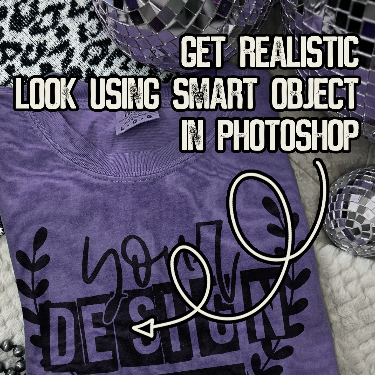 Comfort Colors Grape High Quality PSD File with Smart Object Mock-up