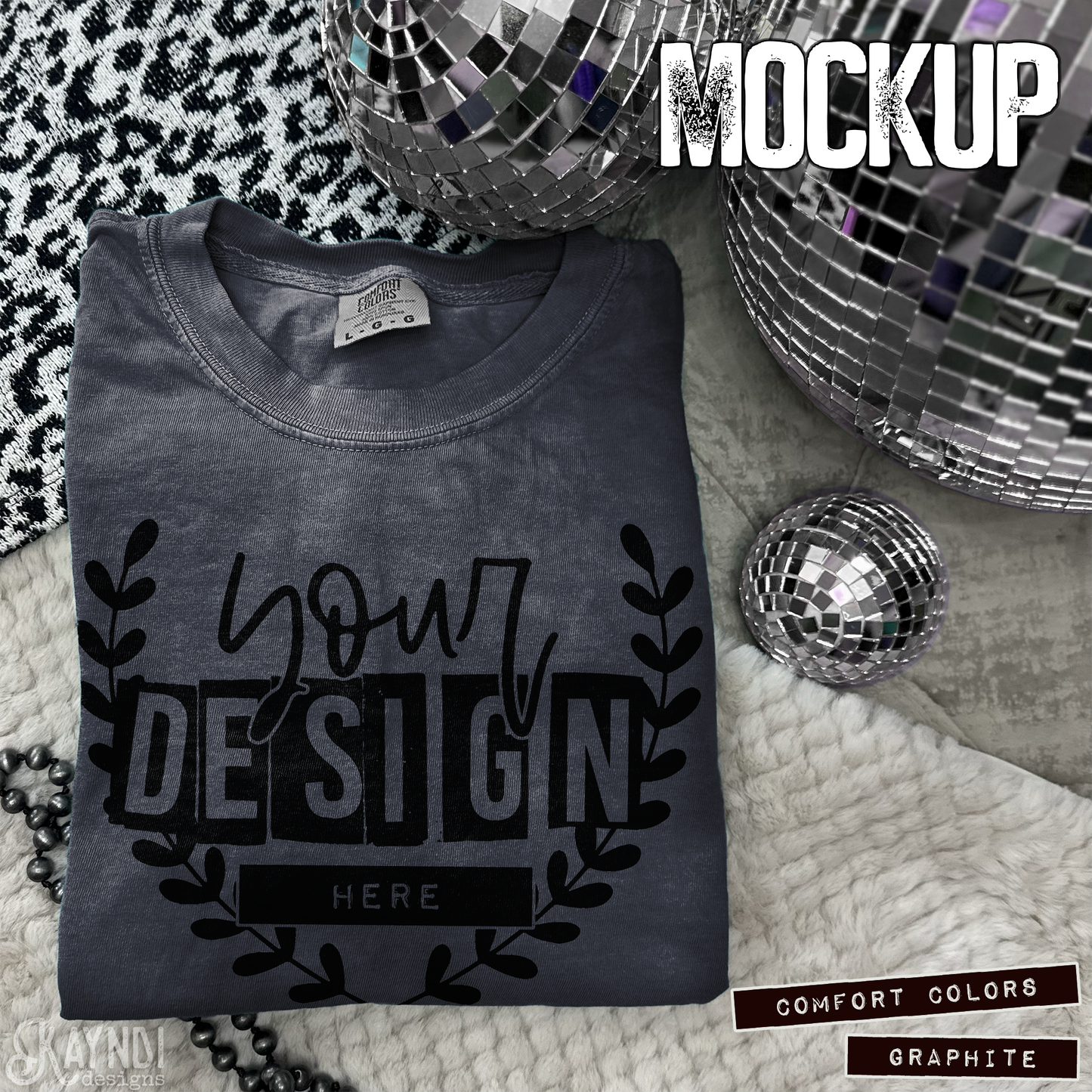 Comfort Colors Graphite High Quality JPG File Mock-up