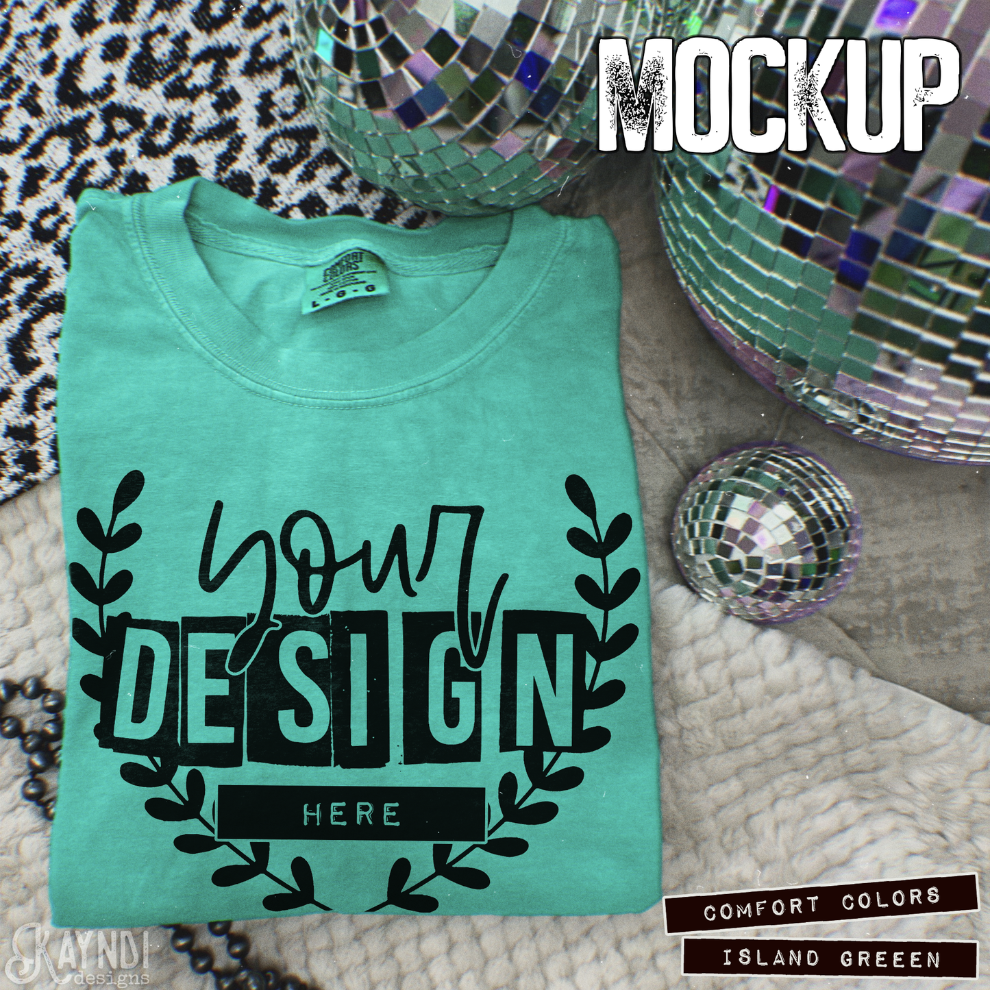 Comfort Colors Island Green High Quality JPG File Mock-up