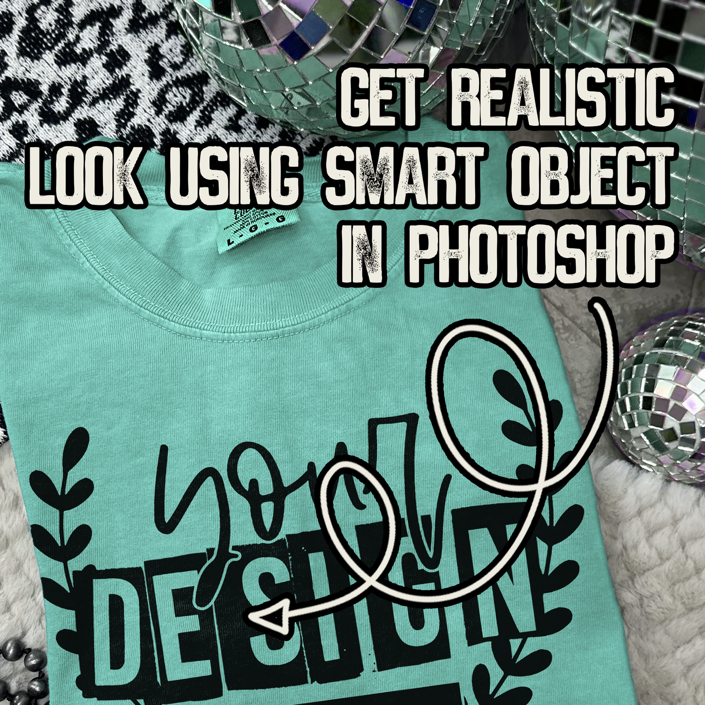 Comfort Colors Island Green High Quality PSD File with Smart Object Mock-up