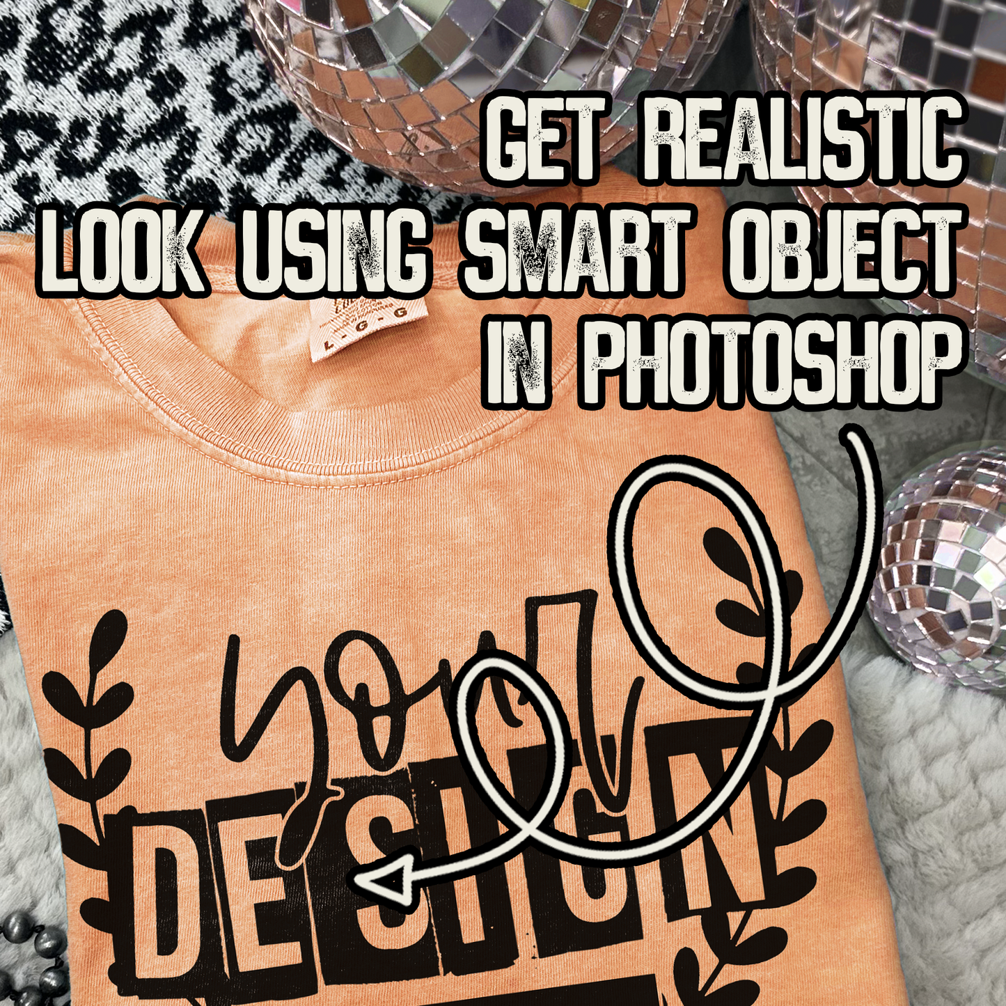 Comfort Colors Melon High Quality PSD File with Smart Object Mock-up