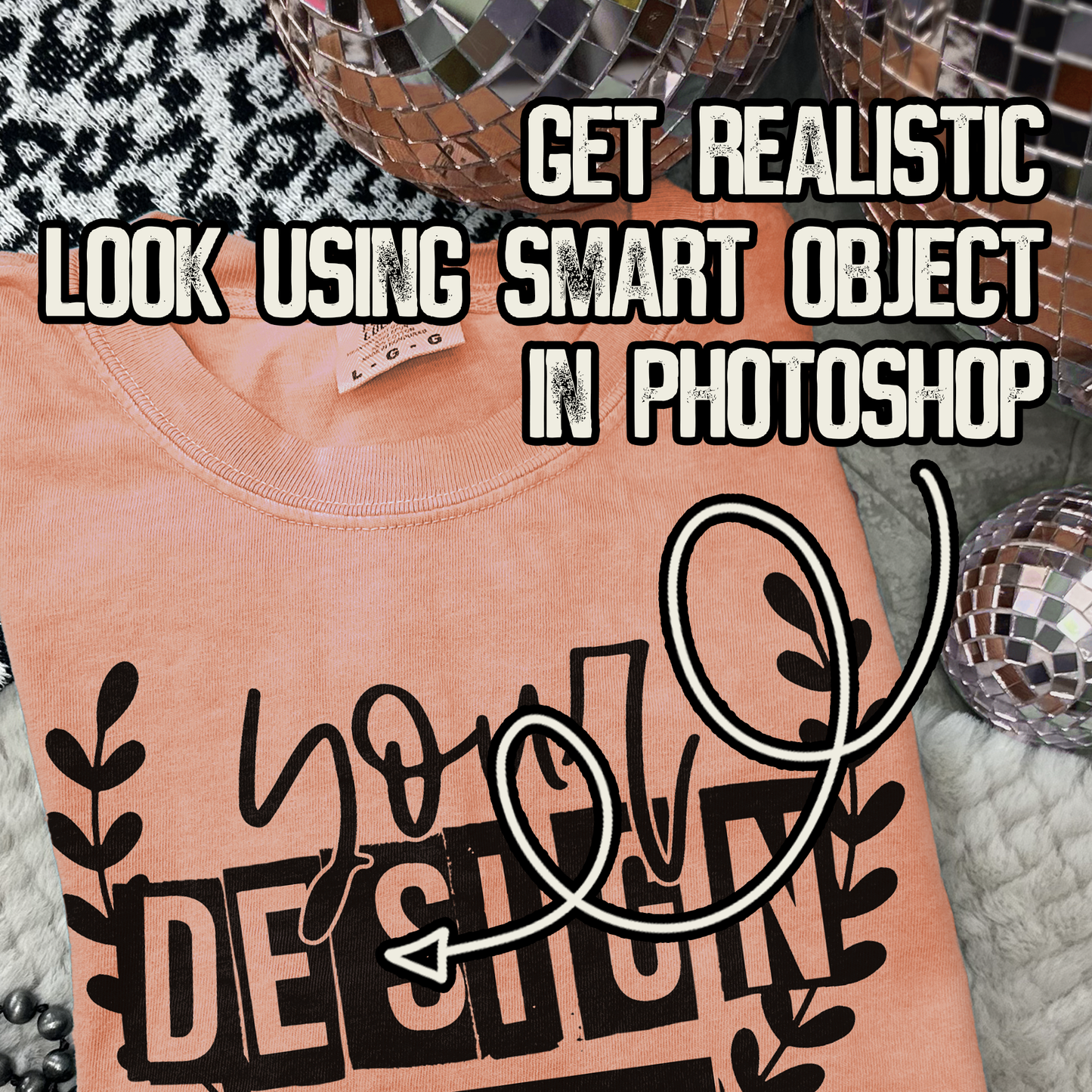 Comfort Colors Neon Cantaloupe High Quality PSD File with Smart Object Mock-up