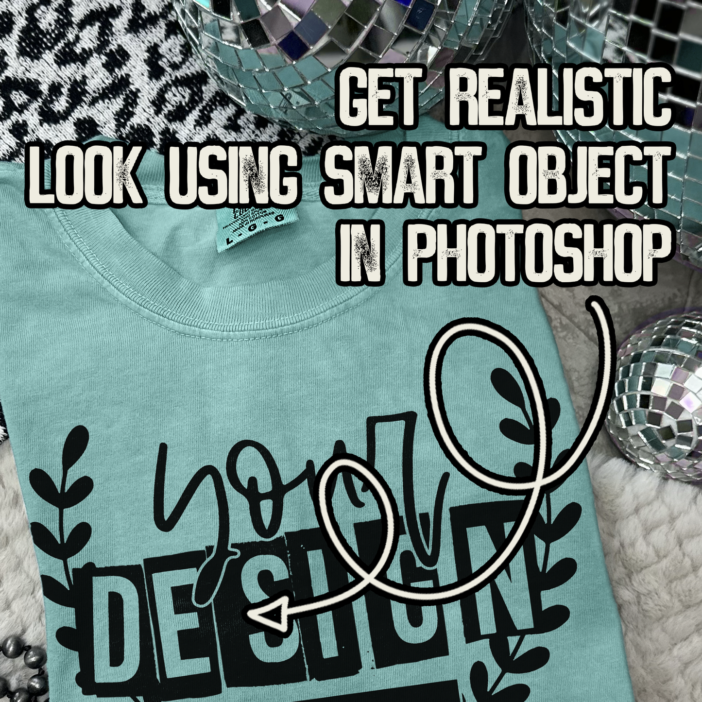 Comfort Colors Seafoam High Quality PSD File with Smart Object Mock-up