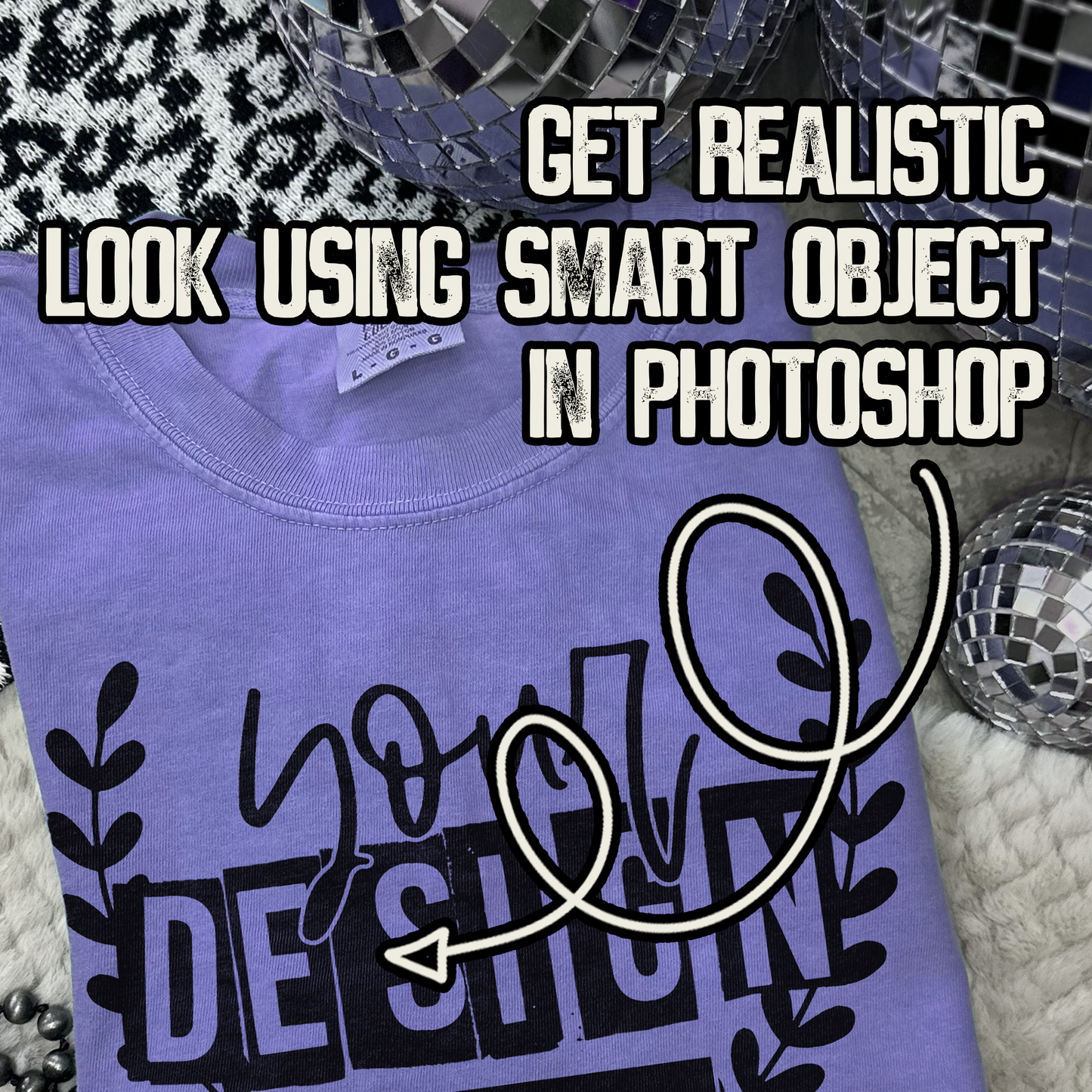 Comfort Colors Violet High Quality PSD File with Smart Object Mock-up