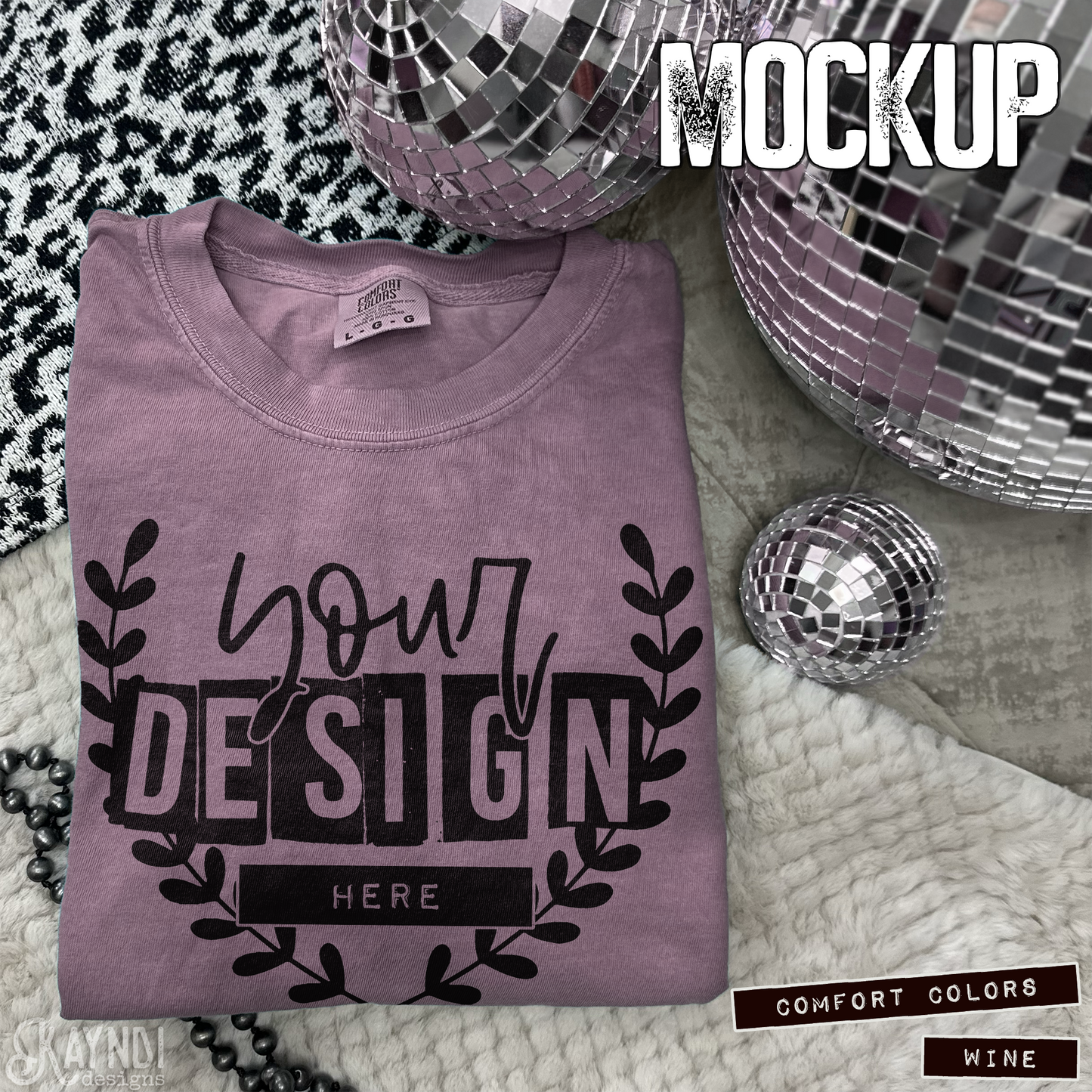 Comfort Colors Wine High Quality JPG File Mock-up
