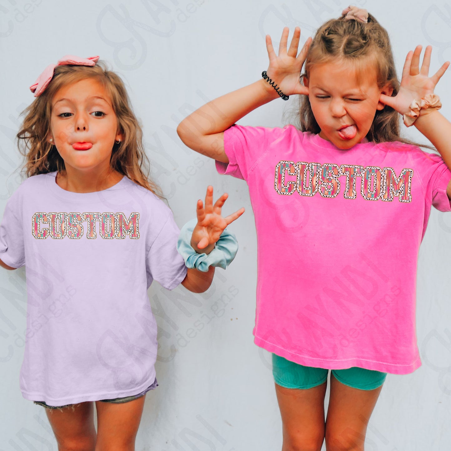 Custom Nickname Team Sports Design Sublimation Design PNG Digital Download Printable Pink Teal Gold Glitter Brushstrokes Mascot School Football Teacher Cheerleader Mama Mini