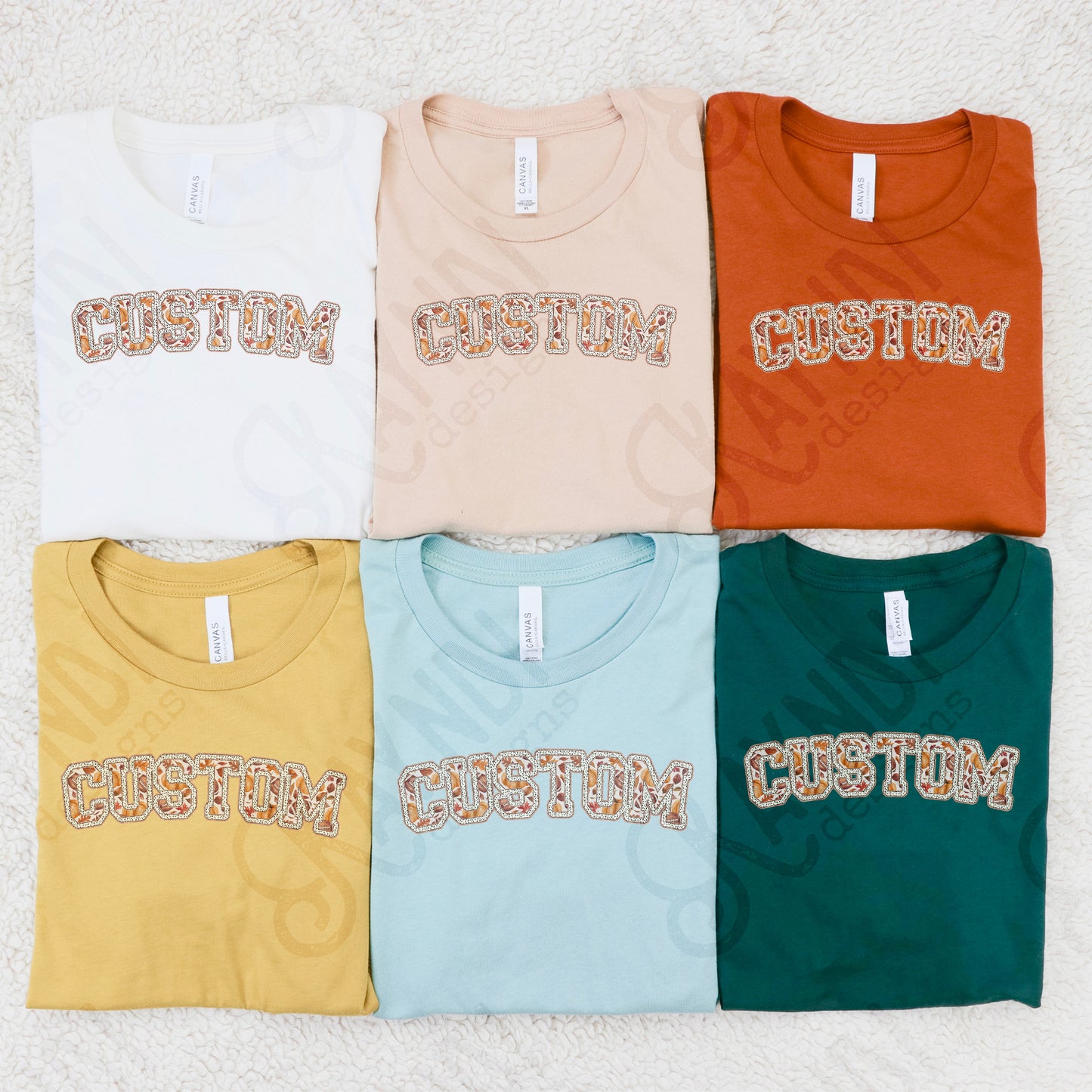 Custom Nickname Team Sports Design Sublimation Design PNG Digital Download Printable Football Fall Autumn Gold Glitter Brushstrokes Mascot School Football Teacher Cheerleader Mama Mini