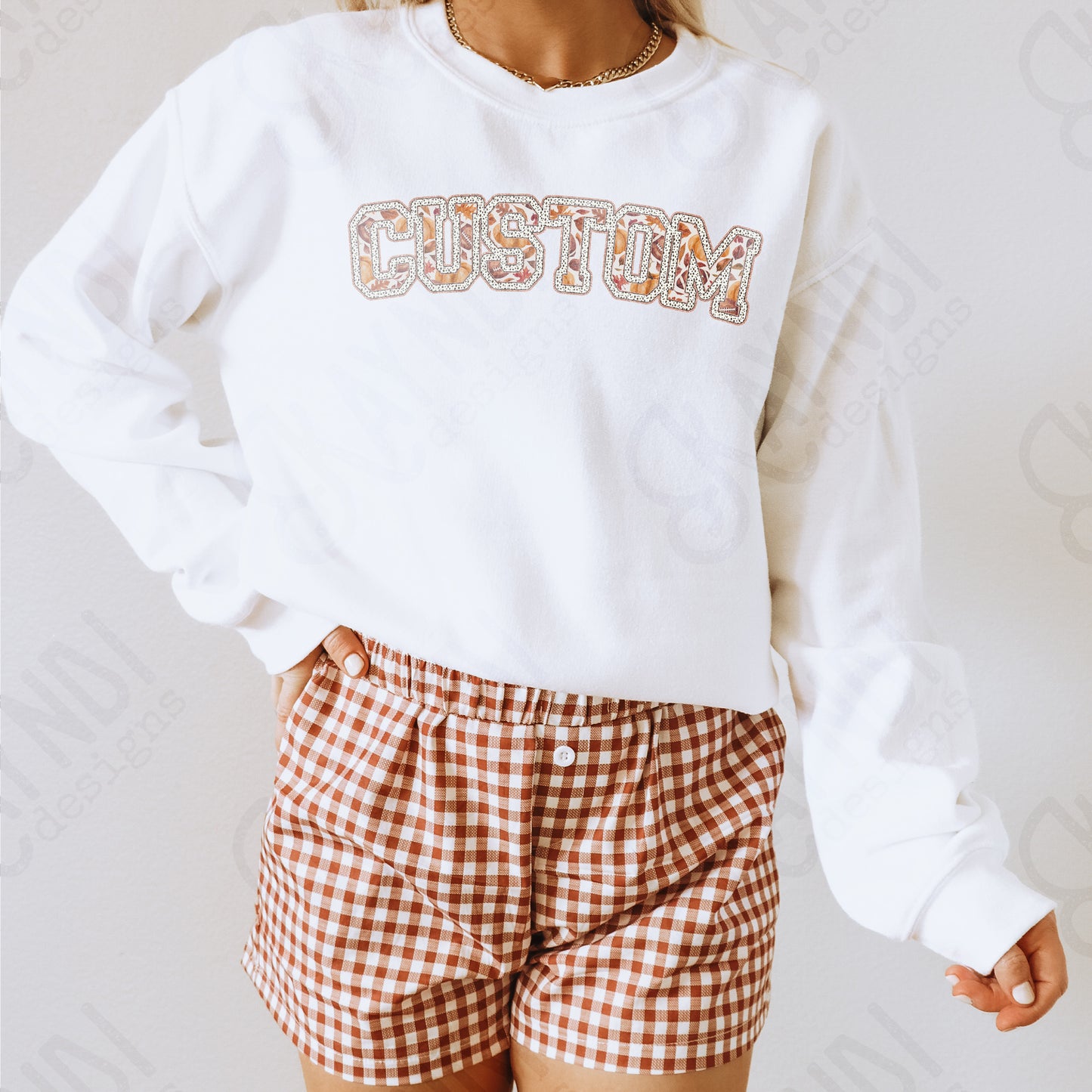 Custom Nickname Team Sports Design Sublimation Design PNG Digital Download Printable Football Fall Autumn Gold Glitter Brushstrokes Mascot School Football Teacher Cheerleader Mama Mini