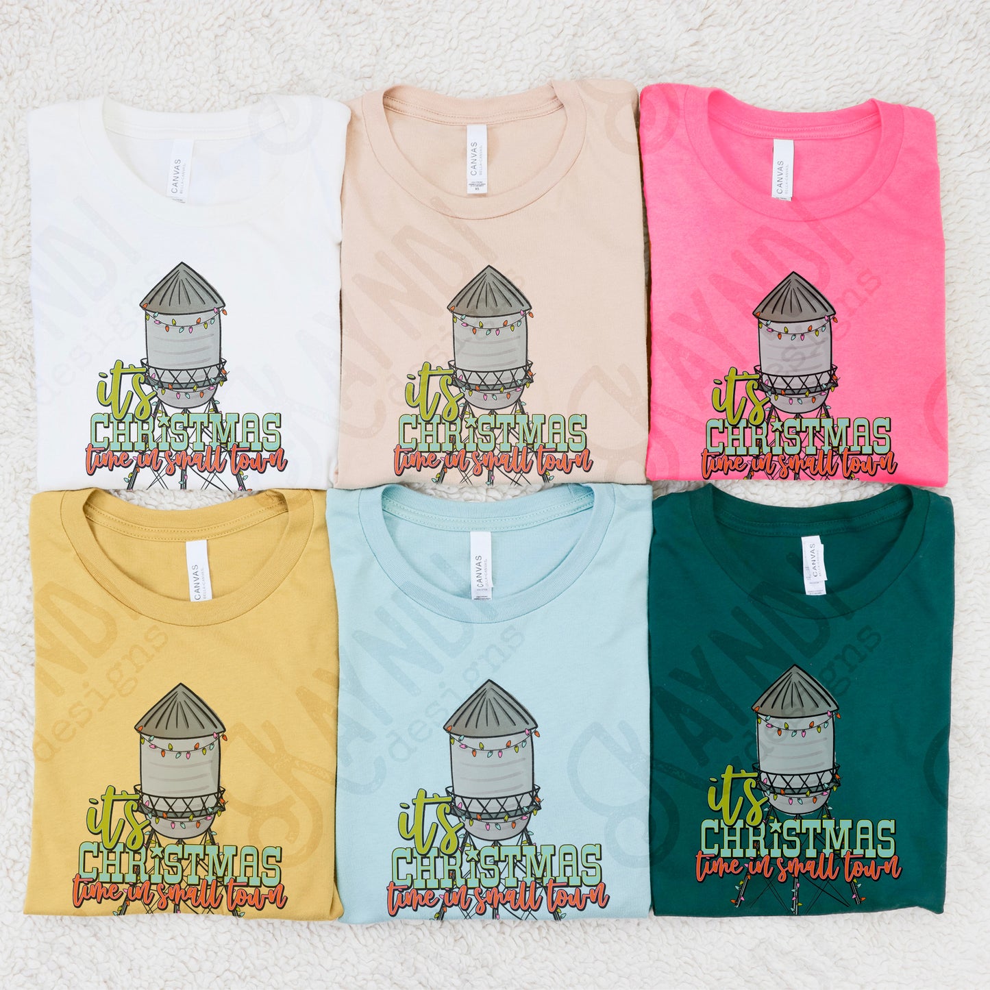 Customizable "Customize your own" Its Christmas Time in a Small Town Design PNG Digital Download Printable