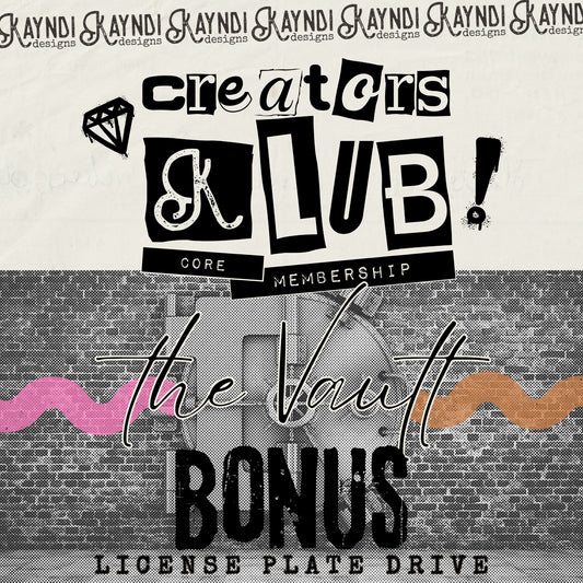 The Vault License Plate Drive