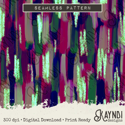 Brushstrokes 1 Seamless Sparkle Pattern Sublimation Design PNG Digital Download Printable Seamless Paper Brush