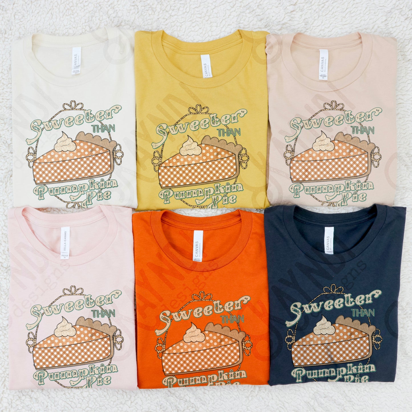 Sweeter Than Pumpkin Pie Sublimation Design PNG Digital Download Printable Preppy Thanksgiving
