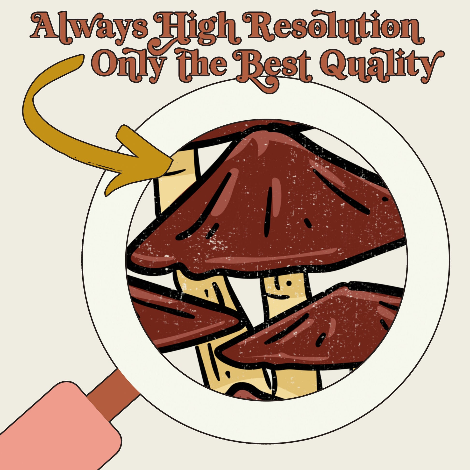 Grow Your Own Way Sublimation Design PNG Digital Download Printable 70s Hippie Trippy Mushrooms Retro Groovy Saying Positivity Vibe