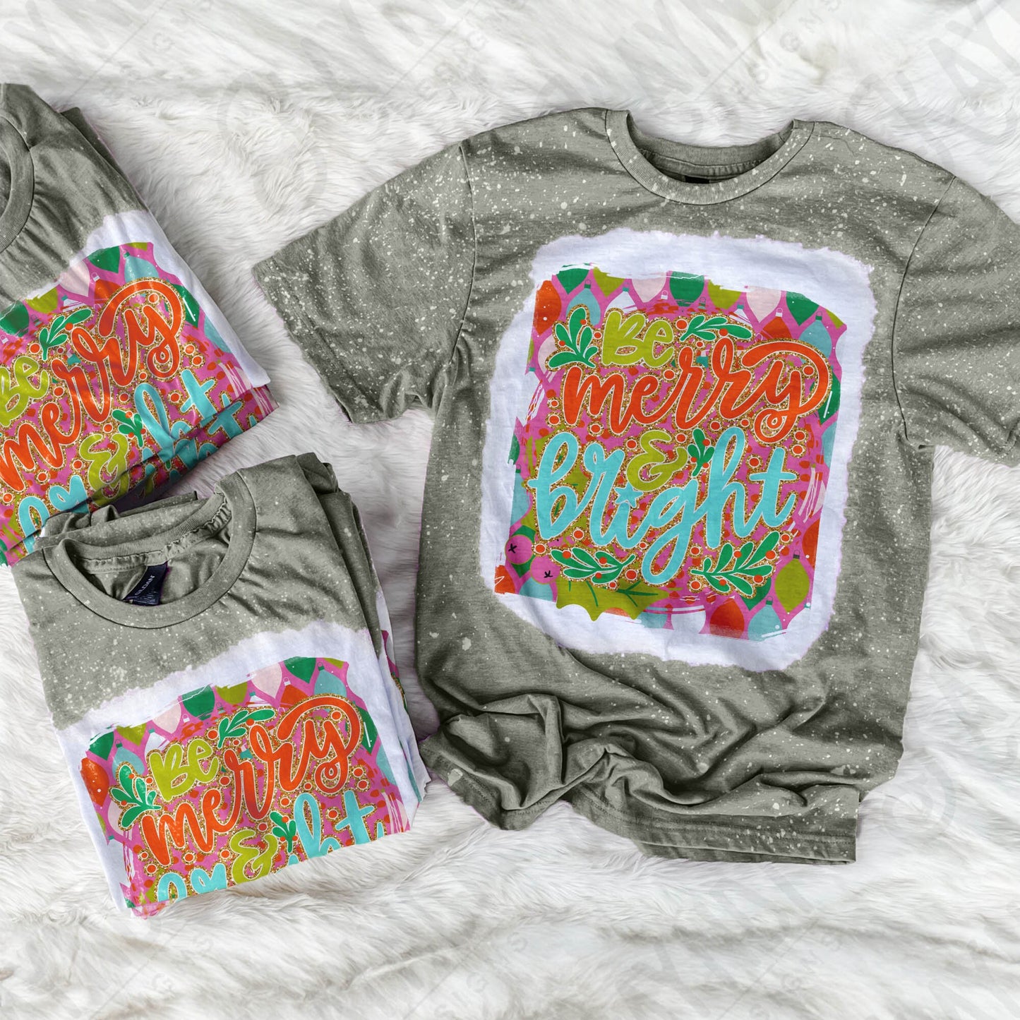 Be Merry & Bright Sublimation Design PNG Digital Download Printable Pink Christmas Cute Preppy Trendy Holly Jolly Retro Winter Girly Kids