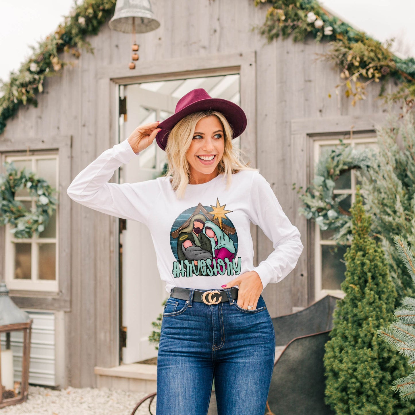 True Story Nativity Sublimation Design PNG Digital Download Printable Mary Joseph Baby Jesus Christian Christmas the Reason for the Season