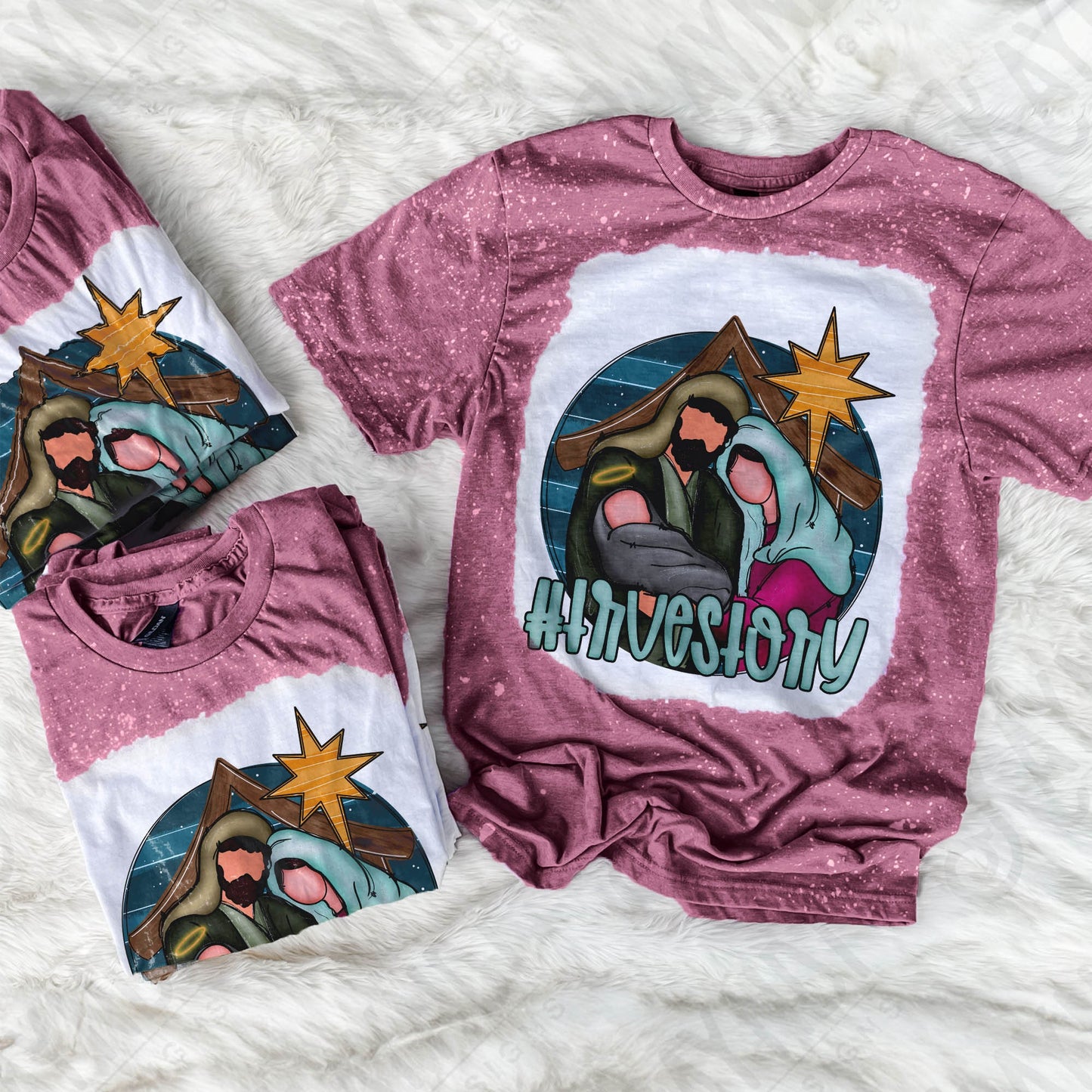 True Story Nativity Sublimation Design PNG Digital Download Printable Mary Joseph Baby Jesus Christian Christmas the Reason for the Season