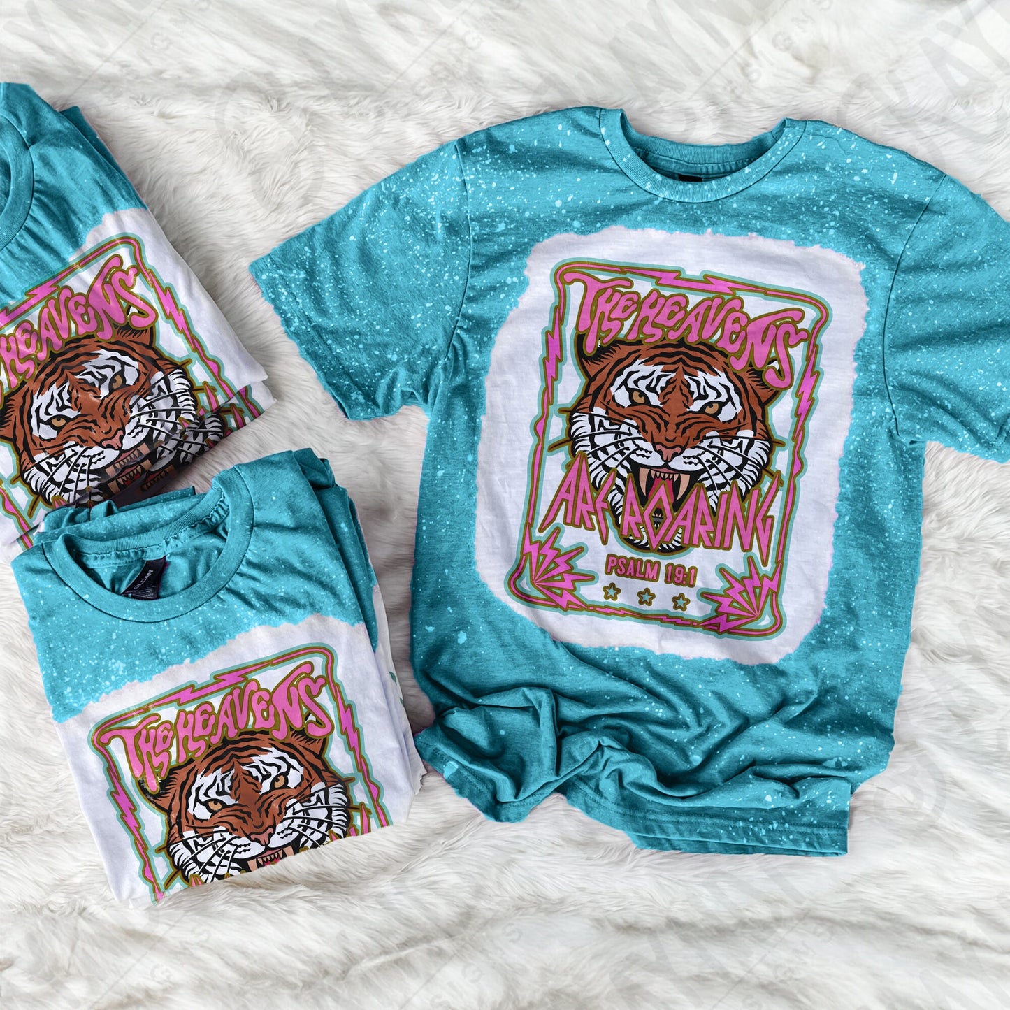 Heavens Roaring: Matching Pocket Sublimation PNG, Digital Download, Printable Christian, Faith-Based Art, Vibrant, DIY Craft Design