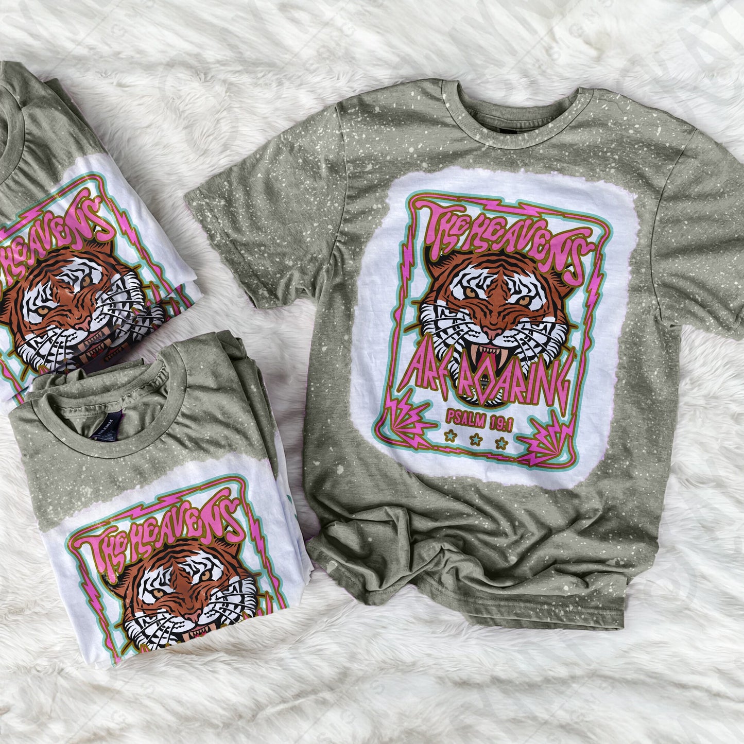 Heavens Roaring: Matching Pocket Sublimation PNG, Digital Download, Printable Christian, Faith-Based Art, Vibrant, DIY Craft Design