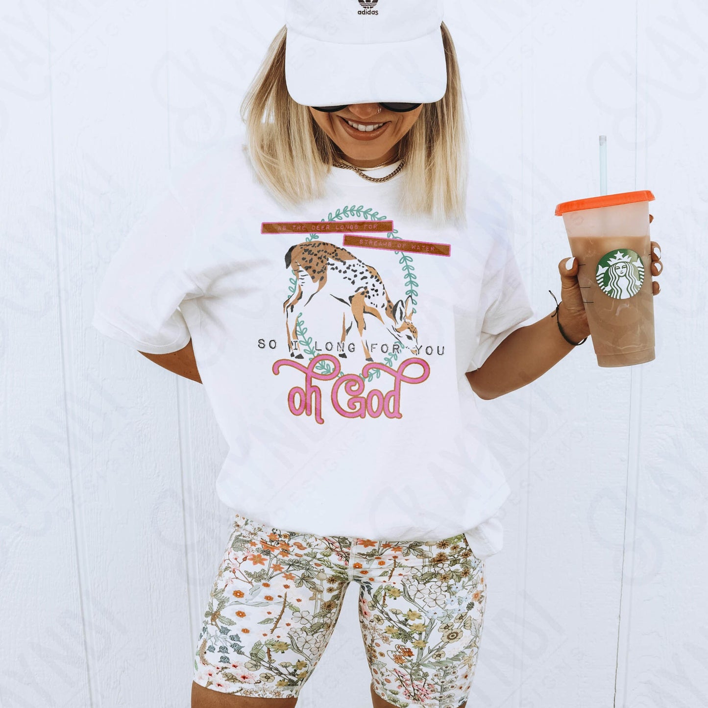 As a Deer Longs for Streams of Water So I Long For You Oh God Sublimation Design PNG Digital Download Printable Christian Faith Country Cute