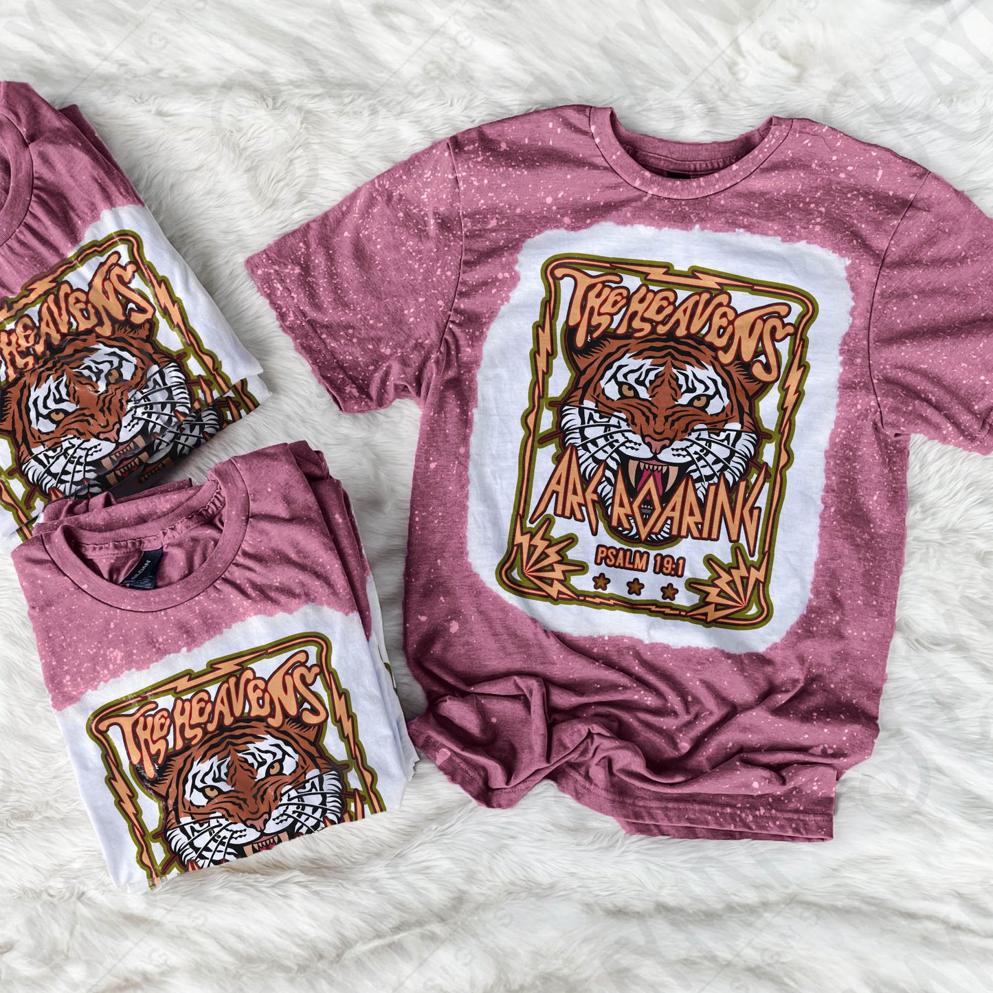 Heavens Roaring: Matching Pocket Sublimation PNG, Digital Download, Printable Christian, Faith-Based Art, Vibrant, DIY Craft Design