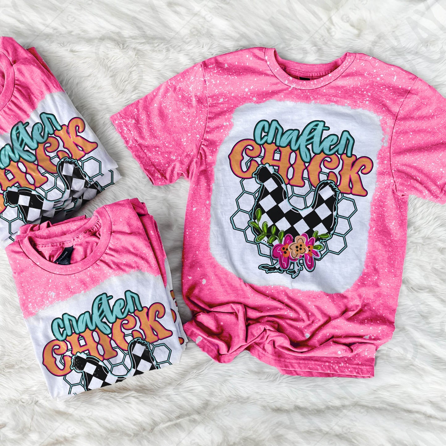 Crafter Chick Sublimation PNG, Digital Download, Printable Western, Humor-Based Art, Vibrant, DIY Craft Design