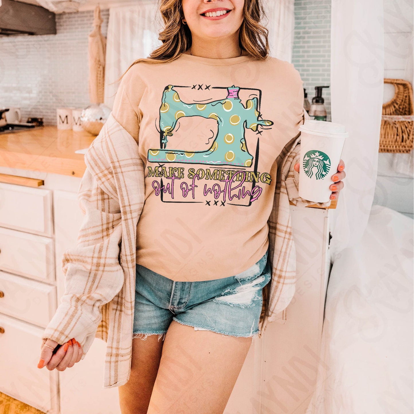 Make Something out of nothing Sublimation PNG, Digital Download, Printable Crafter, Vibrant, DIY Craft Design