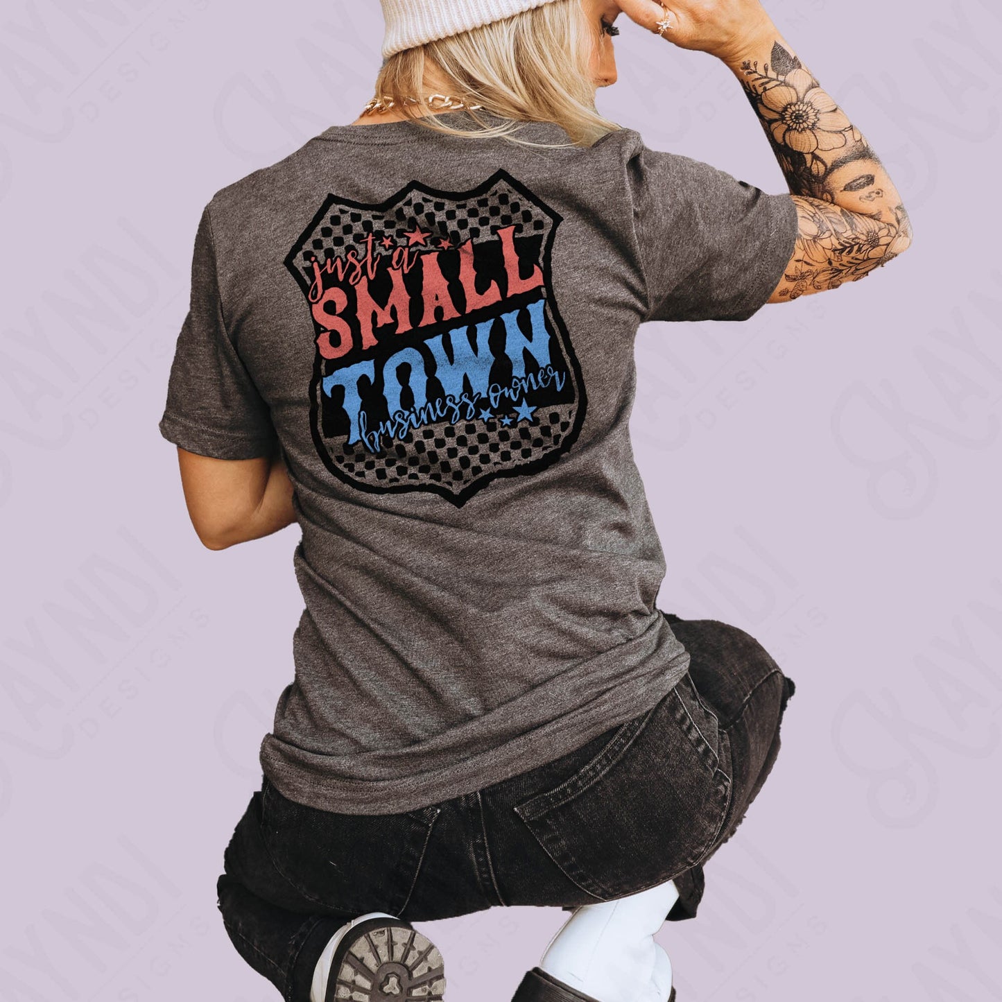 Just a Small Town Business Owner Tractor Sublimation PNG, Digital Download, Printable Small Town, Small Business Owner, DIY Craft Design