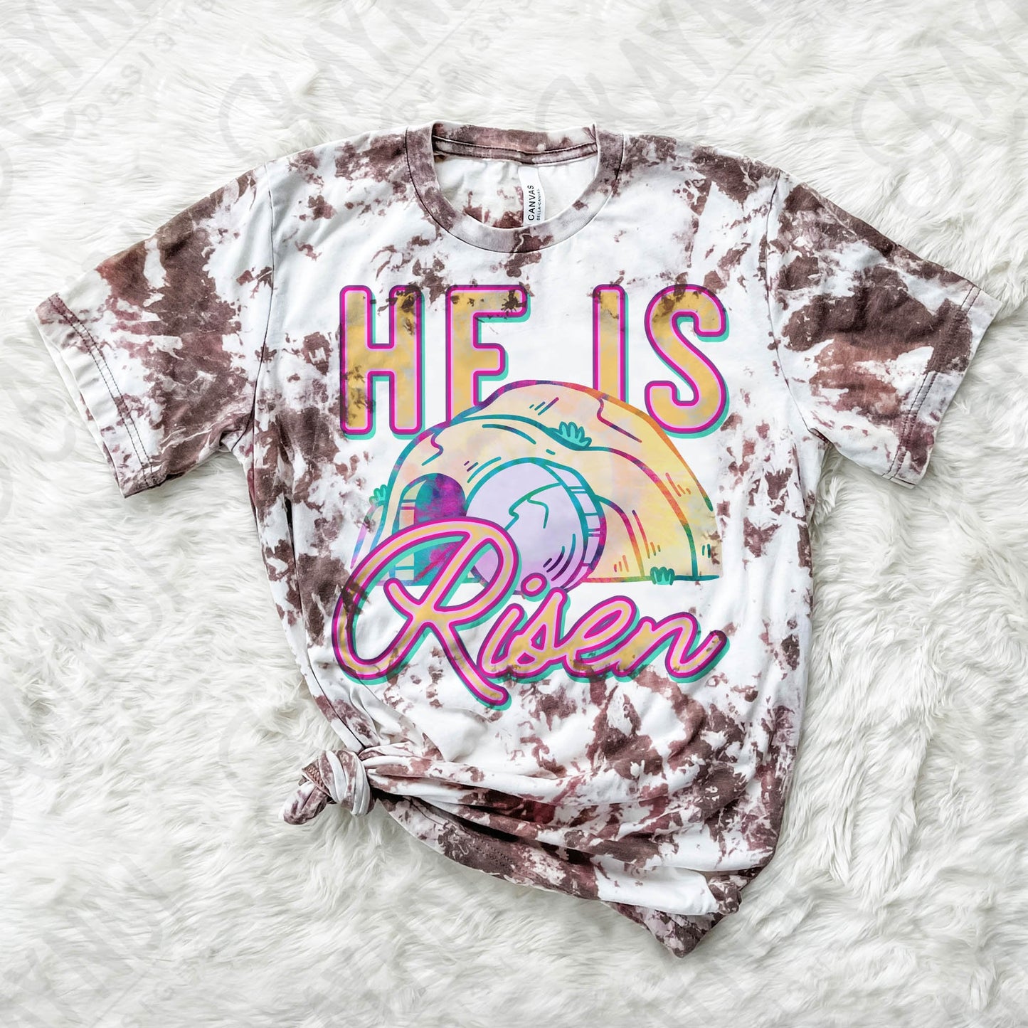 He is Risen Sublimation PNG, Digital Download, Printable Christian, Faith Based Art, DIY Craft Design