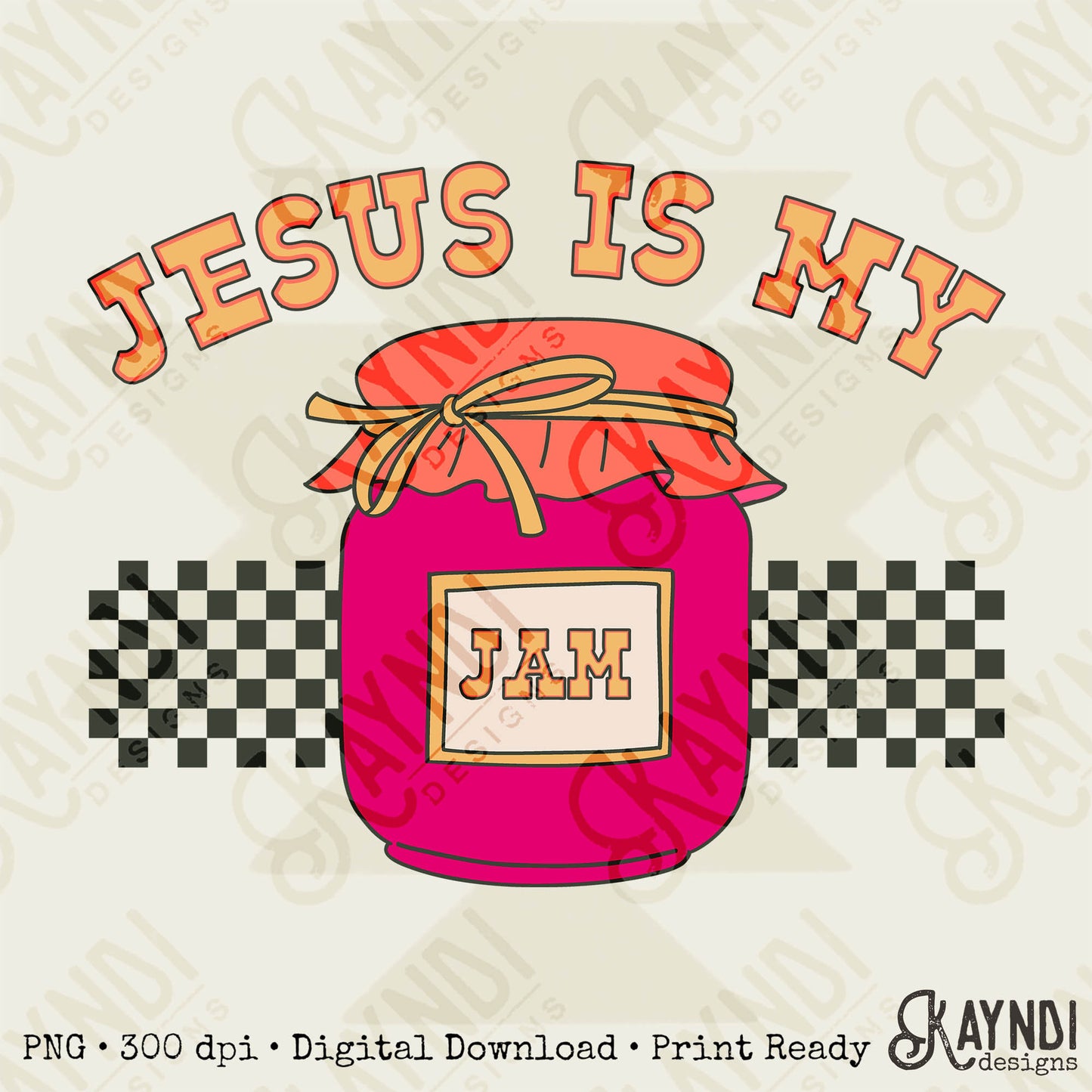 Jesus is my Jam Sublimation PNG, Digital Download, Printable Christian, Faith Based Art, DIY Craft Design