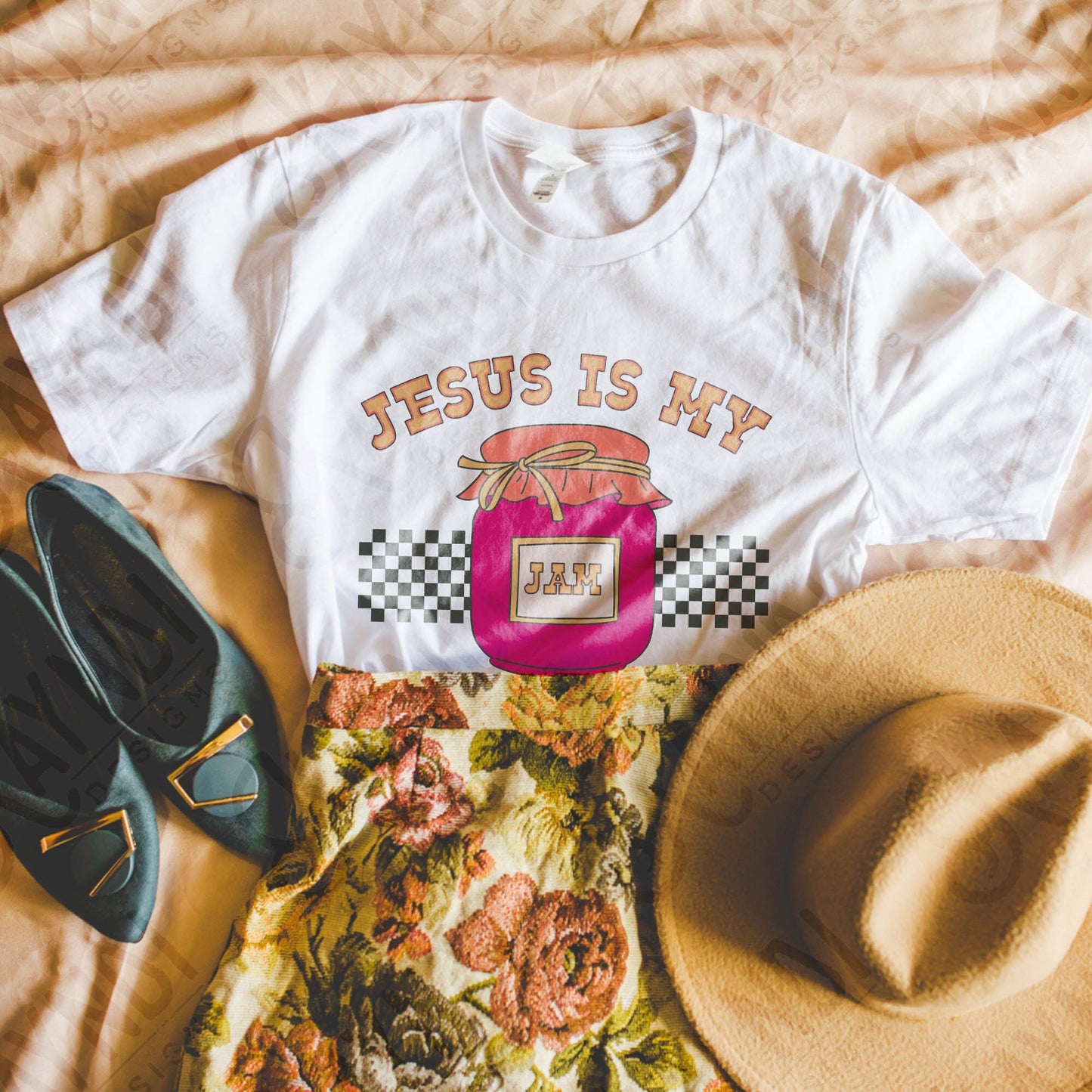 Jesus is my Jam Sublimation PNG, Digital Download, Printable Christian, Faith Based Art, DIY Craft Design