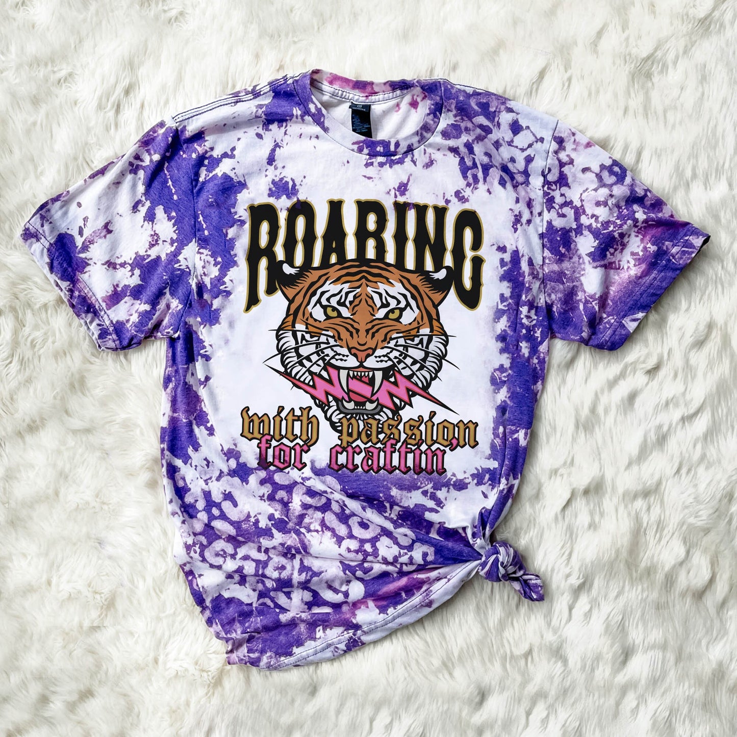 Roaring with passion for craftin' Sublimation PNG, Digital Download, Printable Crafter, DIY Craft Design