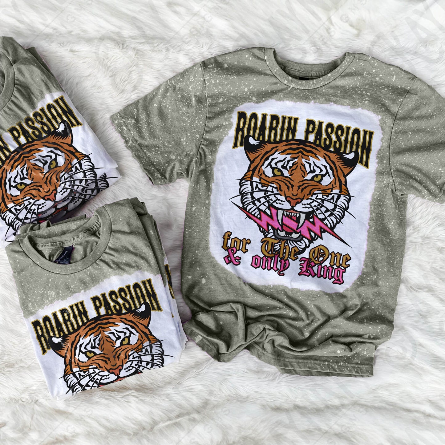 Roarin' Passion for The One & only King Sublimation PNG, Digital Download, Printable Christian, Faith Based Art, DIY Craft Design