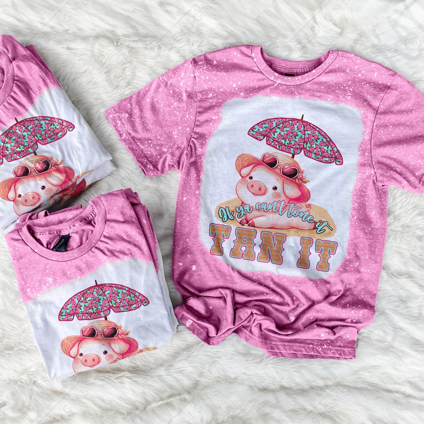 If You Can't Tone it Tan It Sublimation Design PNG Digital Download Printable Southern Preppy Girl Summer Funny Pink Country