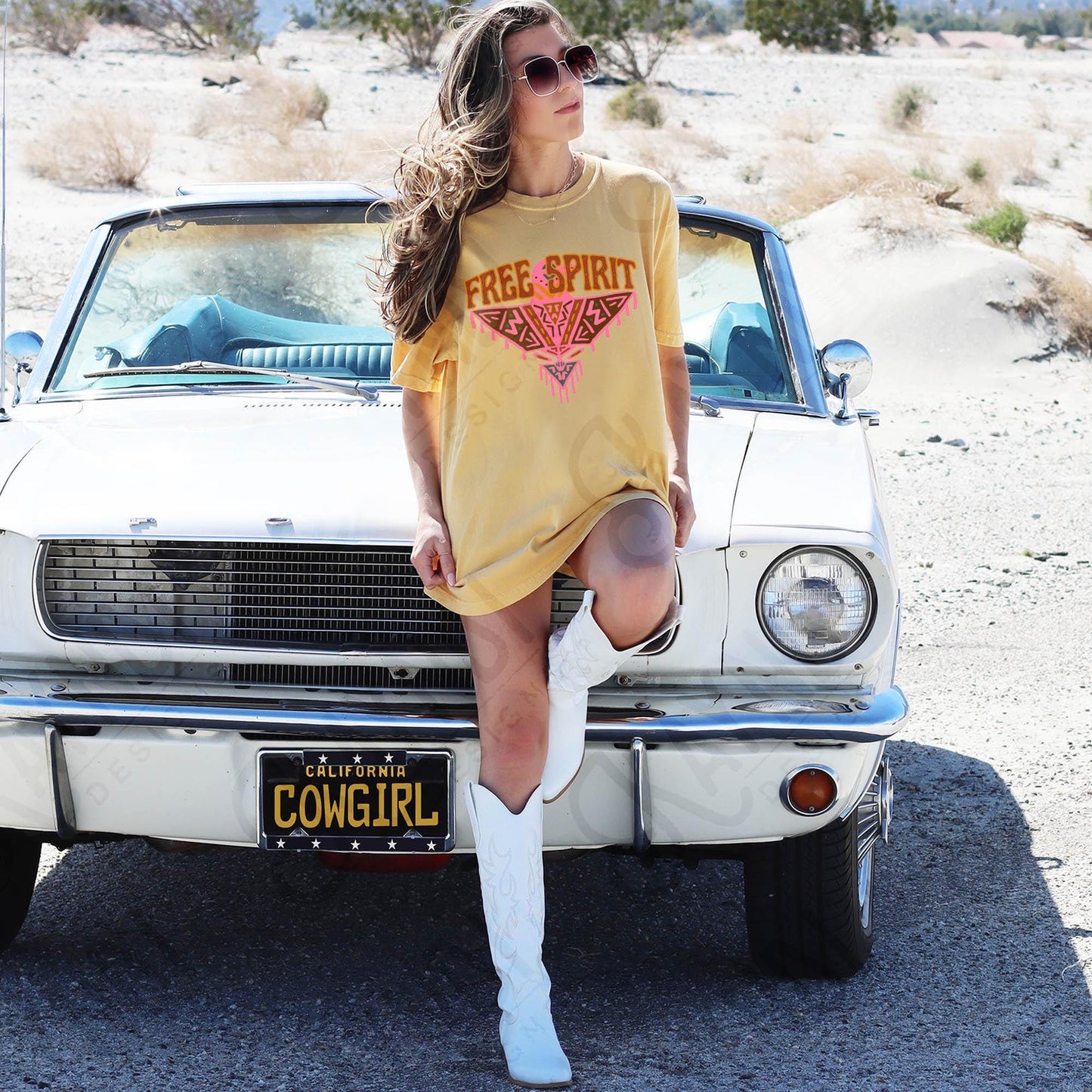 Free Spirit Sublimation Design PNG Digital Download Printable